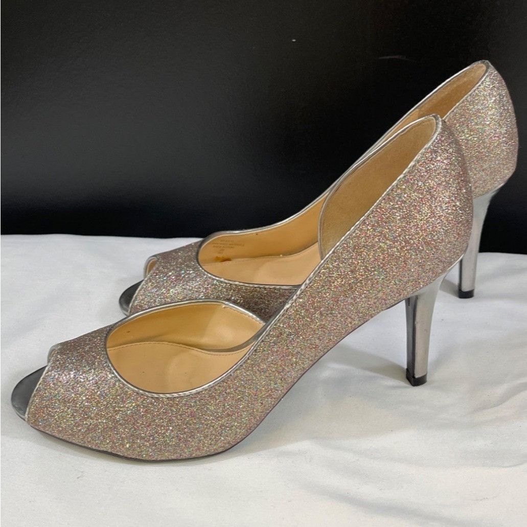 Marc Fisher Marc Fisher Joey Women's Multicolor Metallic Shoes/Heels Sz Size US 8 / IT 38 - 3 Thumbnail