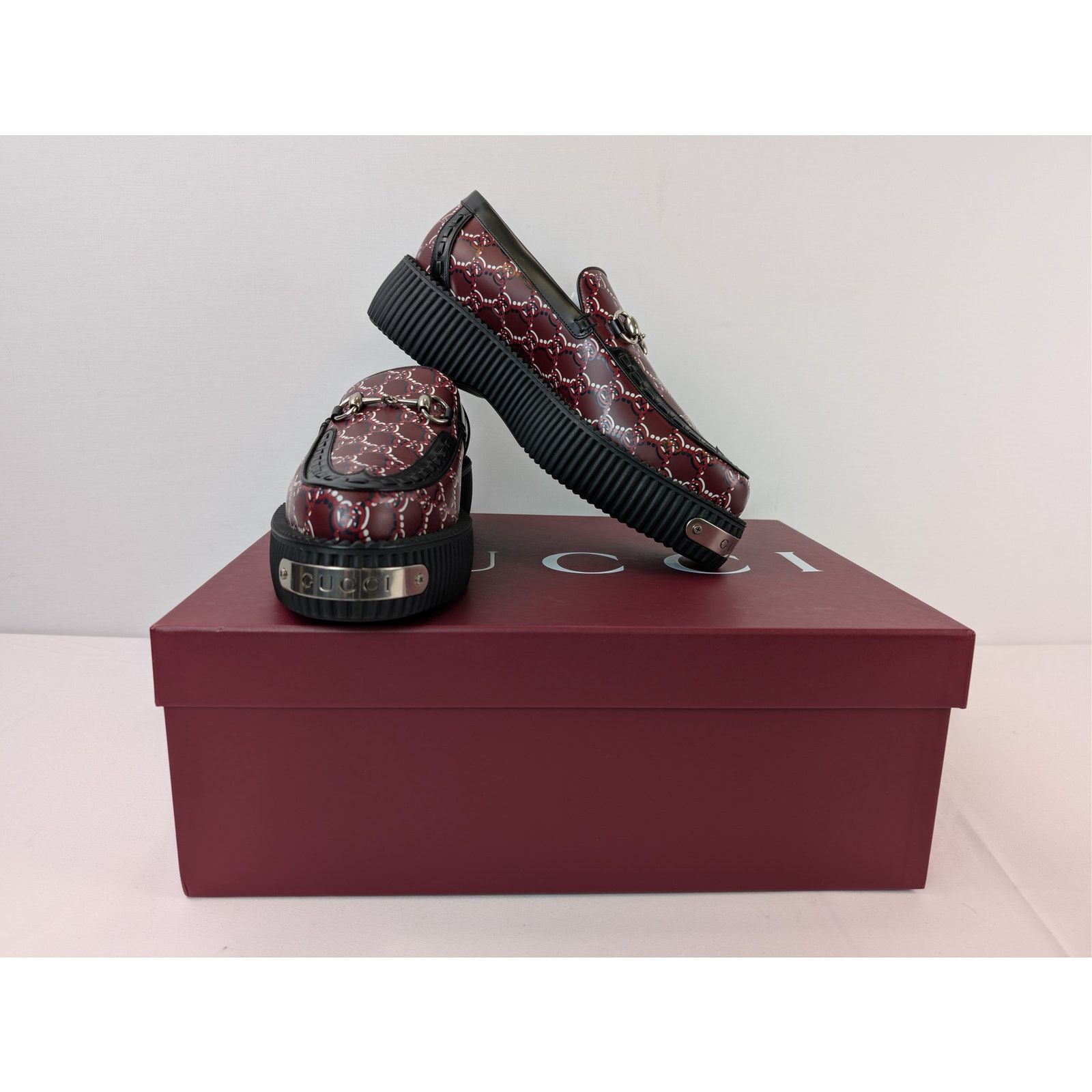 Gucci o1rshd1 Horsebit Creeper Loafer Boots with GG Shadow Size US 6.5 / EU 39-40 - 19 Thumbnail