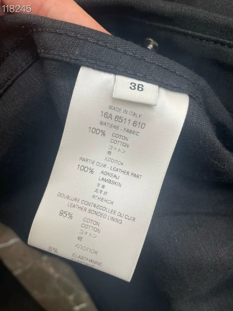 Givenchy Givenchy Size36 078149 v511 black and denim patched shirt Size US M / EU 48-50 / 2 - 4 Thumbnail