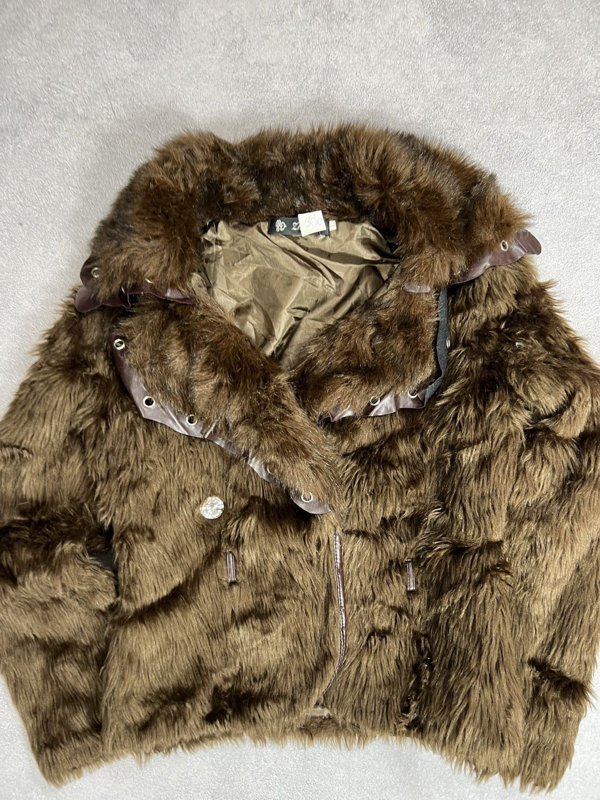 Vintage RARE vintage faux fur BARBIE CROPPED coat jacket Y2K Size US S / EU 44-46 / 1 - 6 Thumbnail