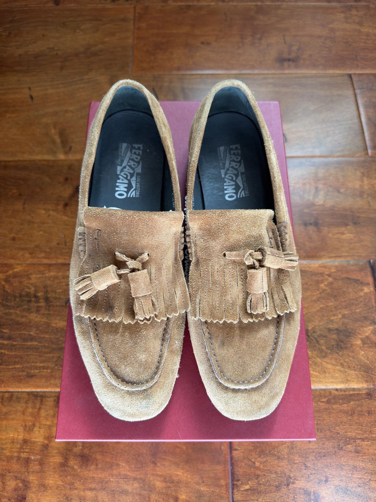 Salvatore Ferragamo Suede Lenci loafers Size US 8 / EU 41 - 6 Thumbnail