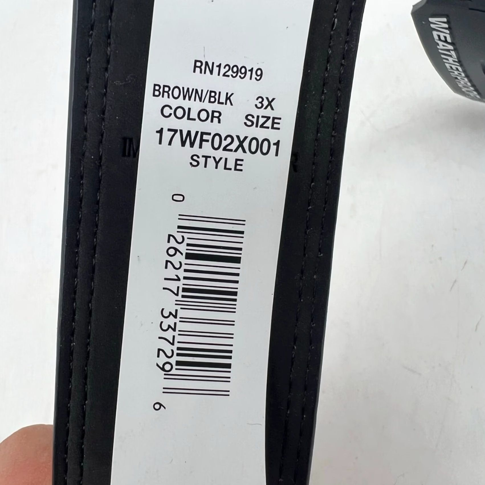 Weatherproof Weatherproof Belt Dress Belt Reversible Black Brown 1" Size 3X 50-52 Men Size ONE SIZE - 5 Thumbnail