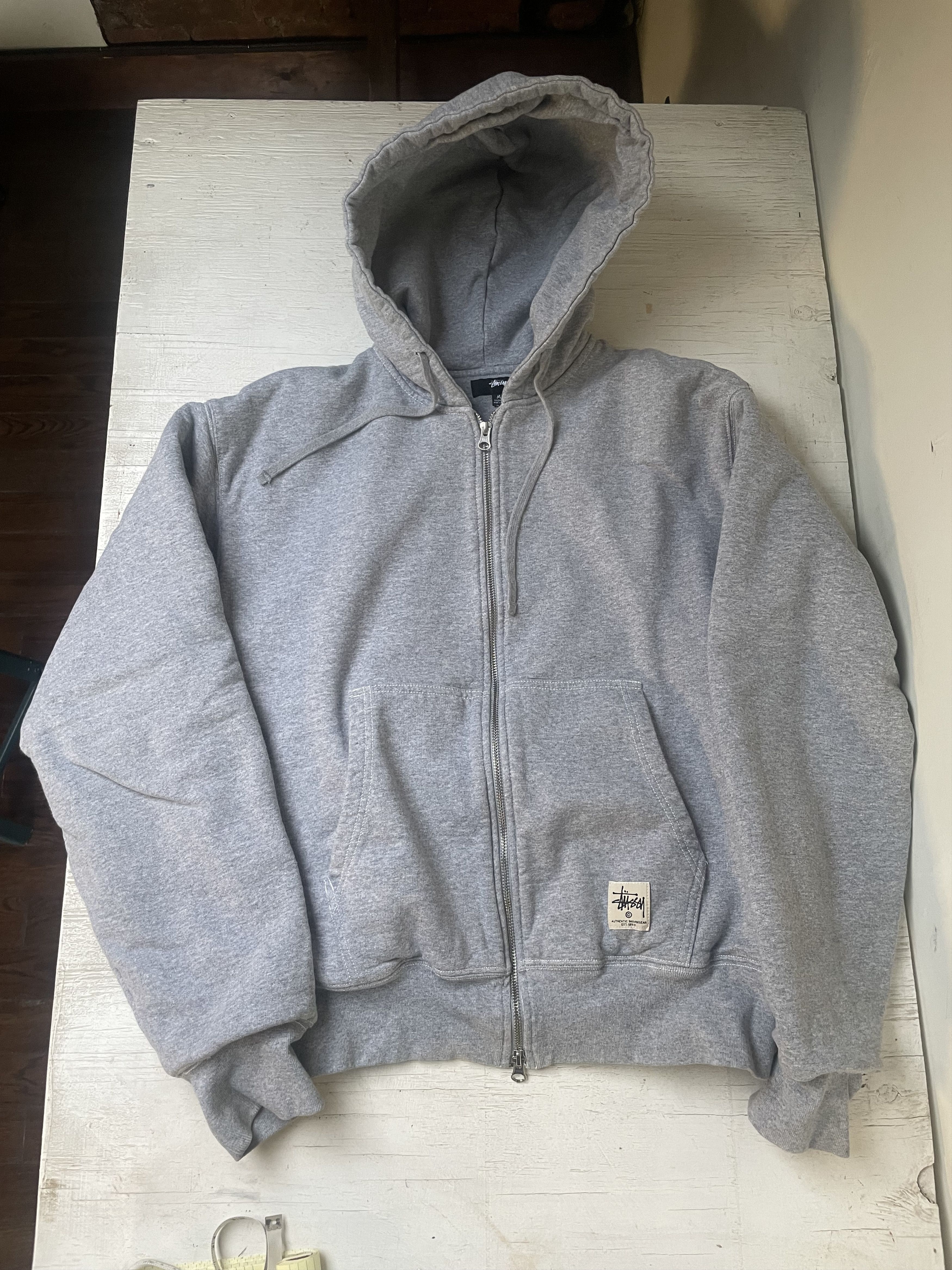 Stussy Double Face Label Zip Hoodie | Grailed Stussy Double Face Label Zip Hoodie | Grailed
