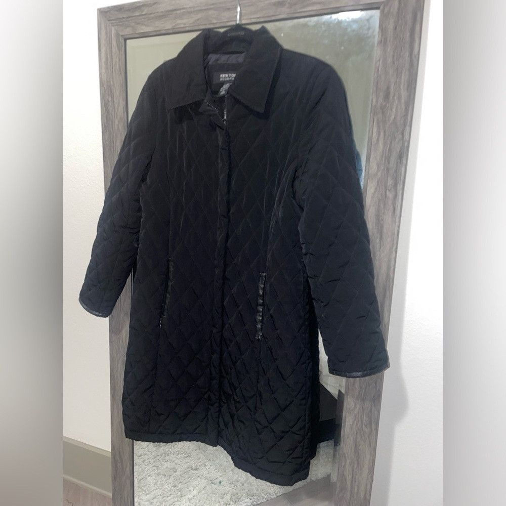 Other Womens black New York & Co trench coat with pockets Size S / US 4 / IT 40 - 1 Thumbnail