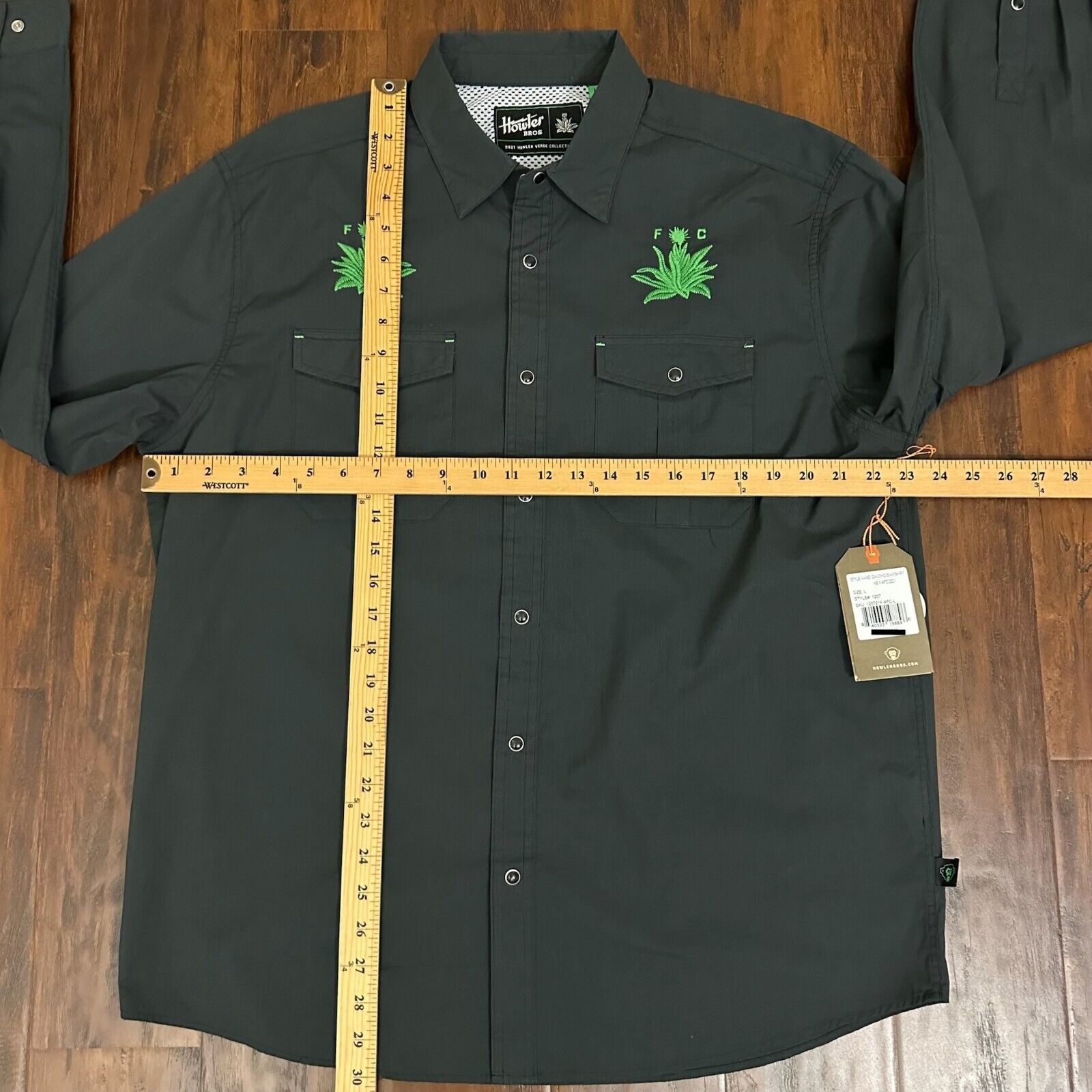 Howler Brothers NWT HOWLER BROS Austin FC Verde 2021 L/S Gaucho Snap Shirt Size US L / EU 52-54 / 3 - 13 Thumbnail