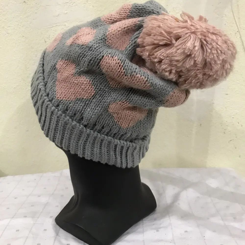 Japanese Brand Japanese Brand Bobble Beanie Hat Size ONE SIZE - 4 Thumbnail