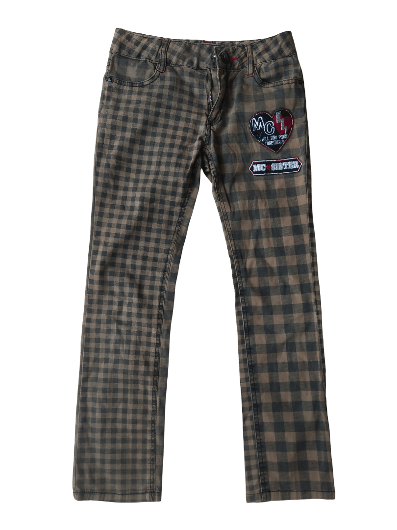 Hysteric Glamour MC Sister 2000s Gingham Plaid Pants Harajuku Punk Style Size 27" / US 4 / IT 40 - 1 Thumbnail