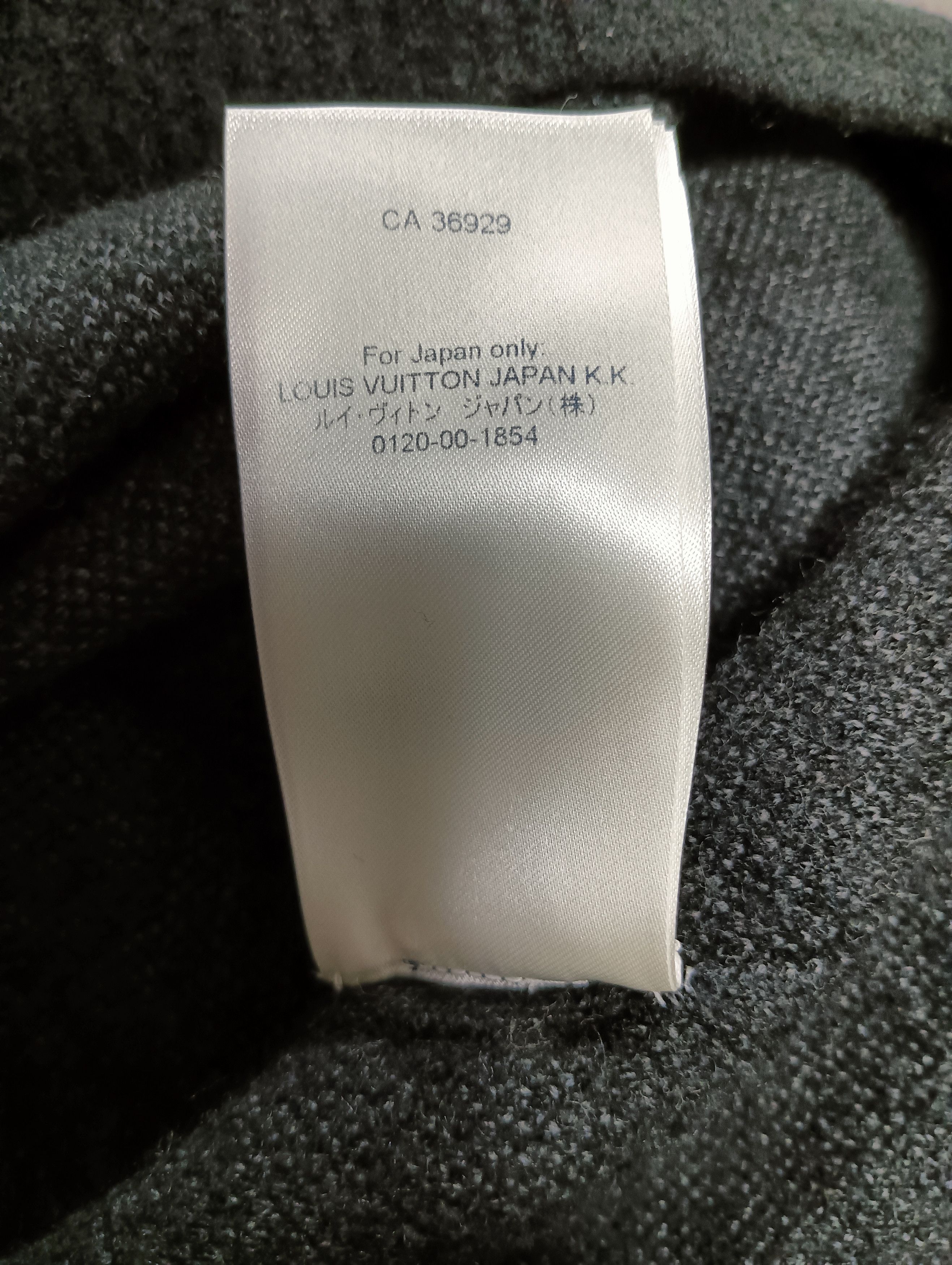 Louis Vuitton Distressed Flock Monogram Logo Sweater Size US XL / EU 56 / 4 - 9 Thumbnail