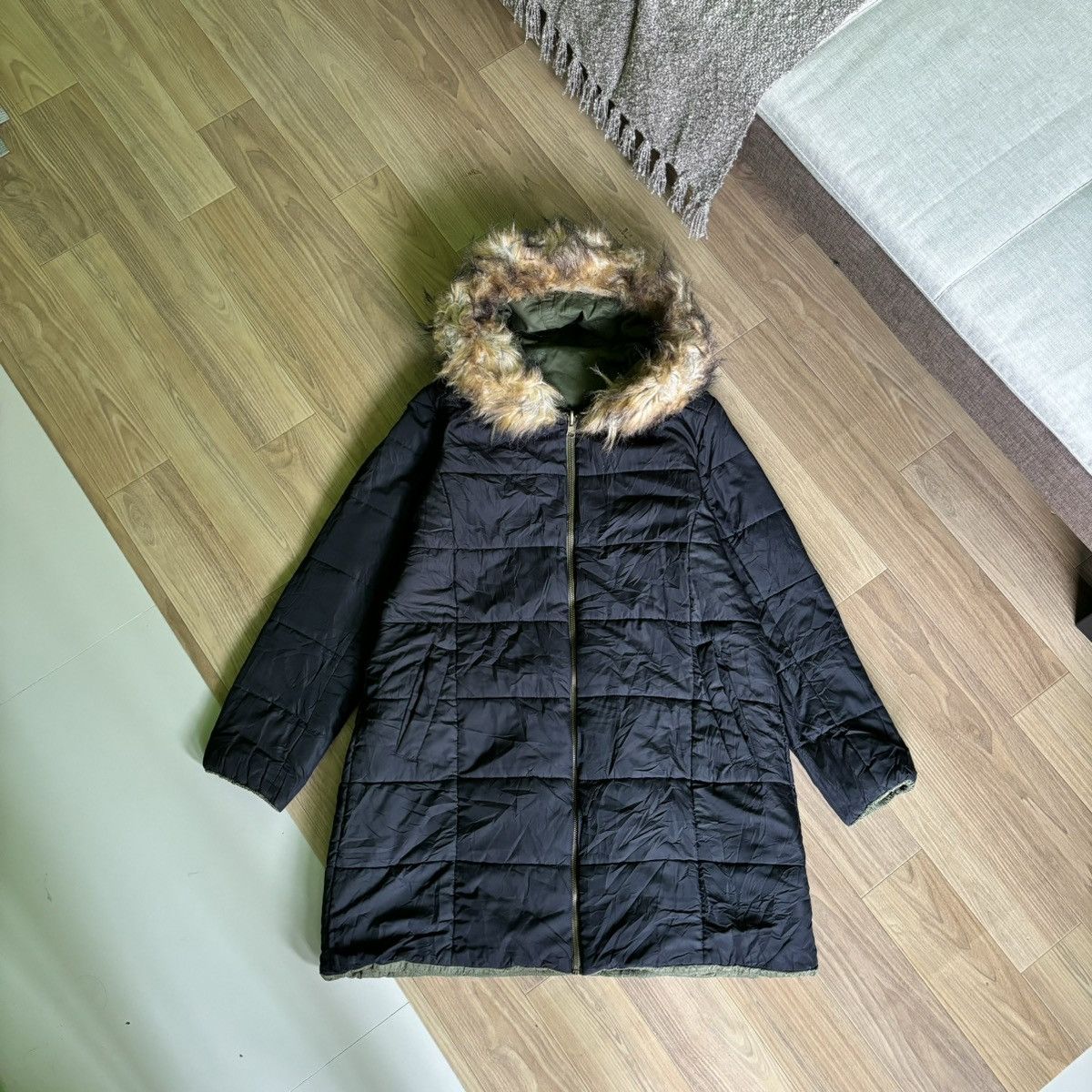 14th Addiction × If Six Was Nine × Le Grande Bleu (L.G.B.) G.O.A LGB Style fur jacket reversible vintage Y2K japan Size US L / EU 52-54 / 3 - 4 Thumbnail