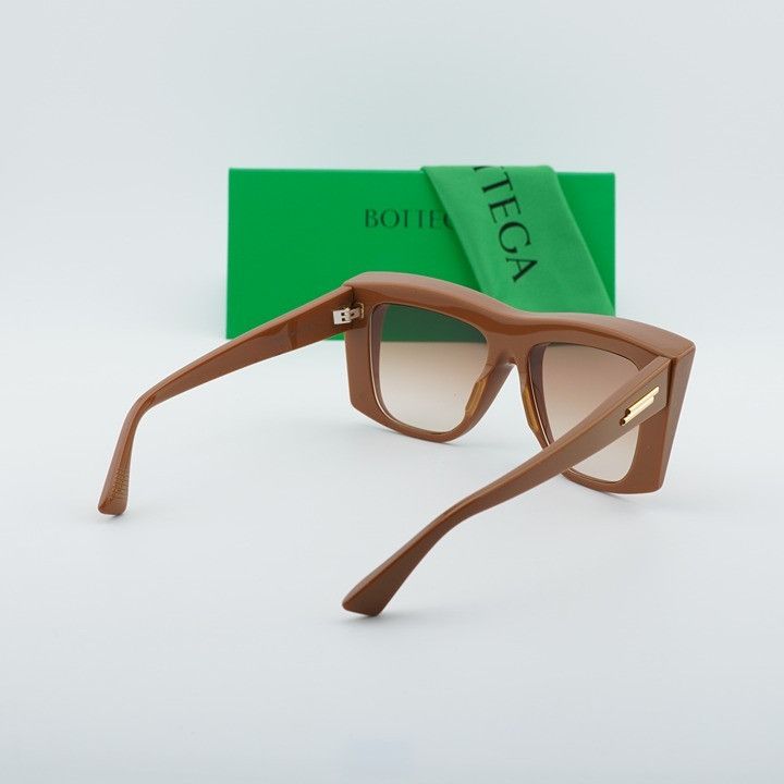 Bottega Veneta Bottega Veneta BV1270S 003 Women Sunglasses Brown Geometric Size ONE SIZE - 10 Thumbnail
