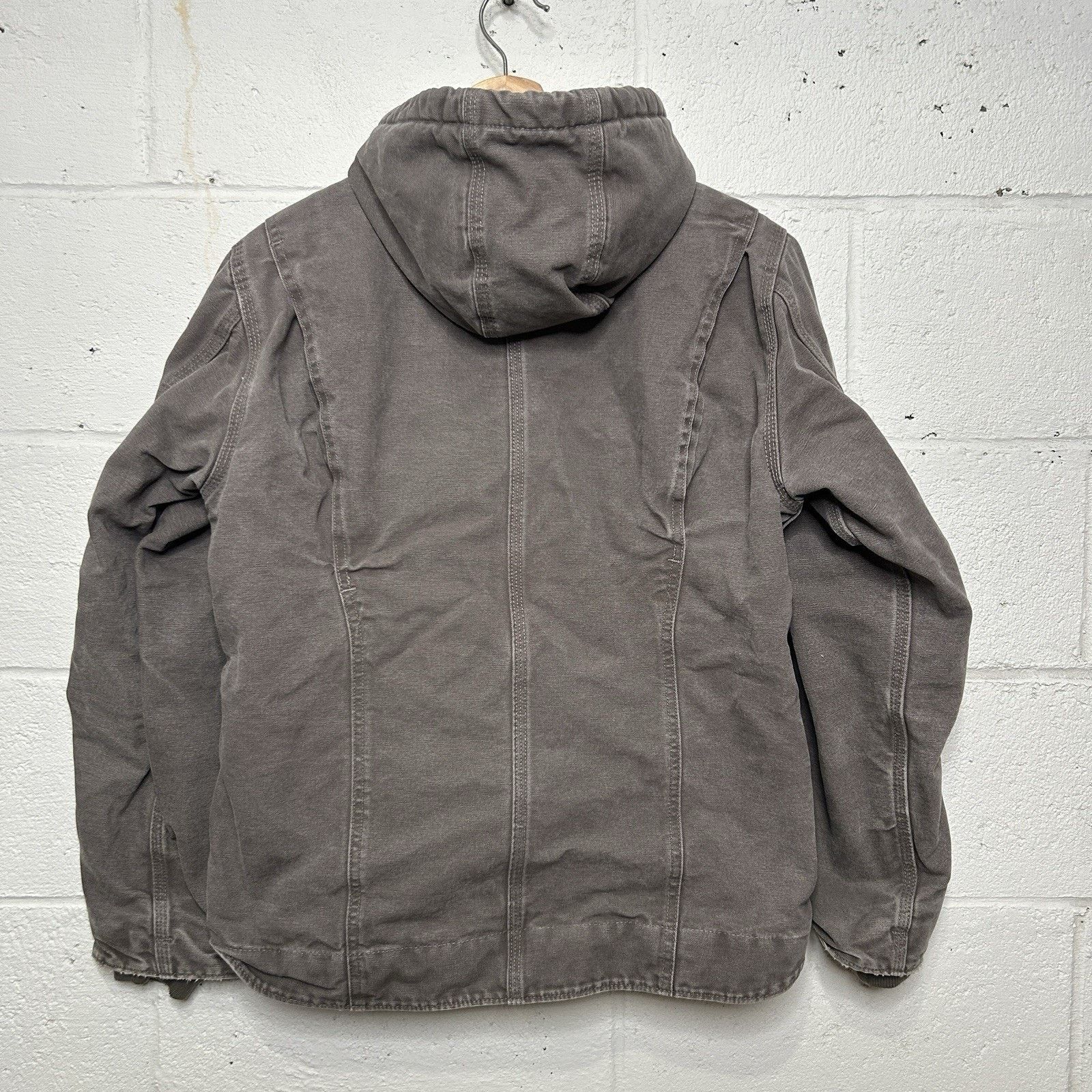 Carhartt Y2K Carhartt Sherpa-Lined Hooded Detroit Jacket “Gray” WJ141 Size M / US 6-8 / IT 42-44 - 2 Thumbnail