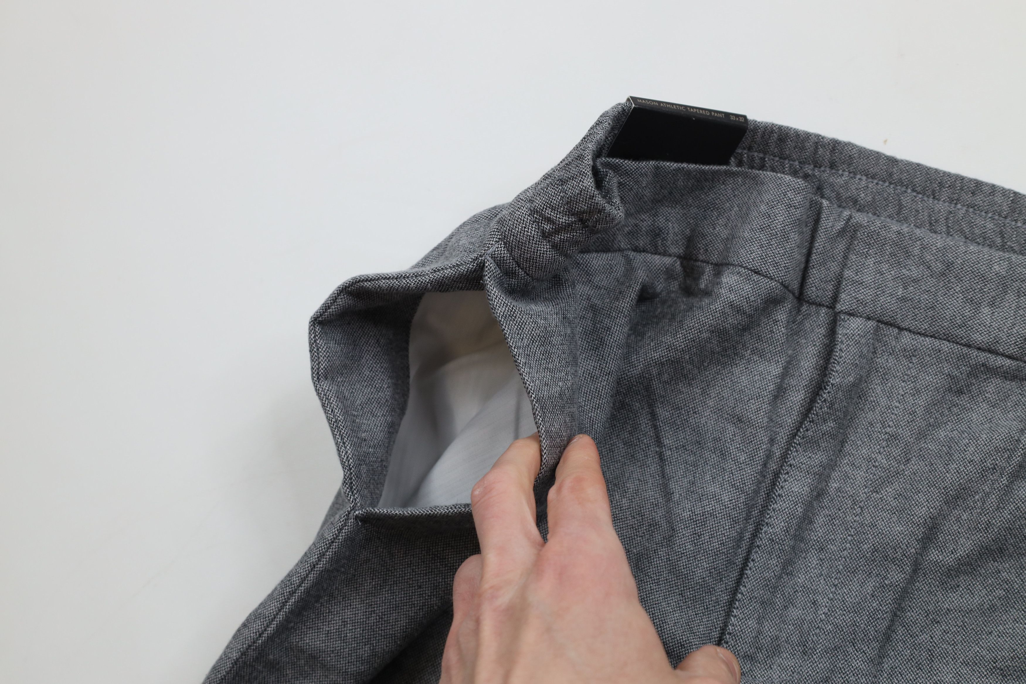Banana Republic × Vintage New Banana Republic Mason Athletic Tapered Leg Pants Gray Size US 33 - 6 Thumbnail
