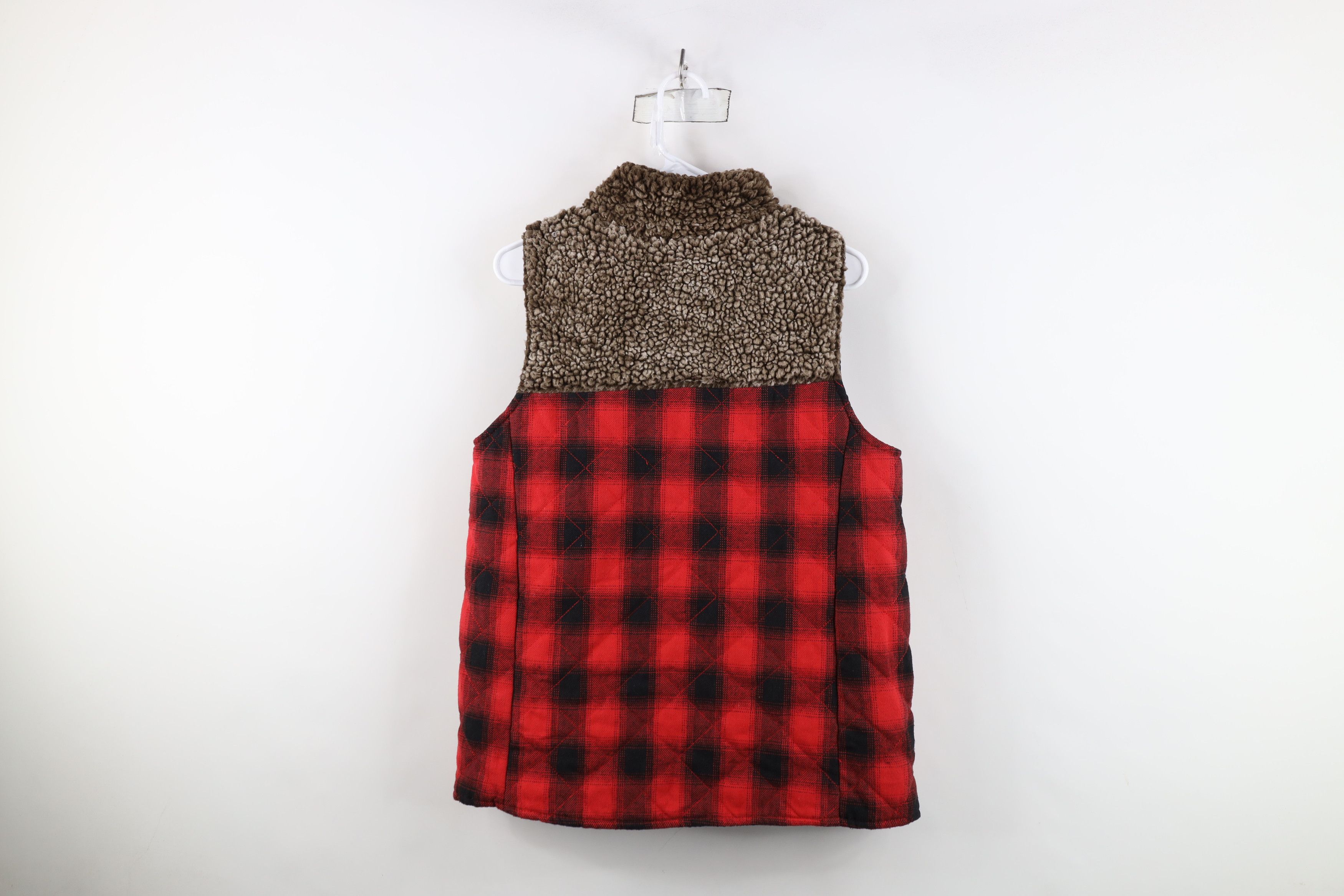 Vintage Simply Southern Fleece Flannel Quilted Puffer Vest Jacket Size M / US 6-8 / IT 42-44 - 12 Thumbnail