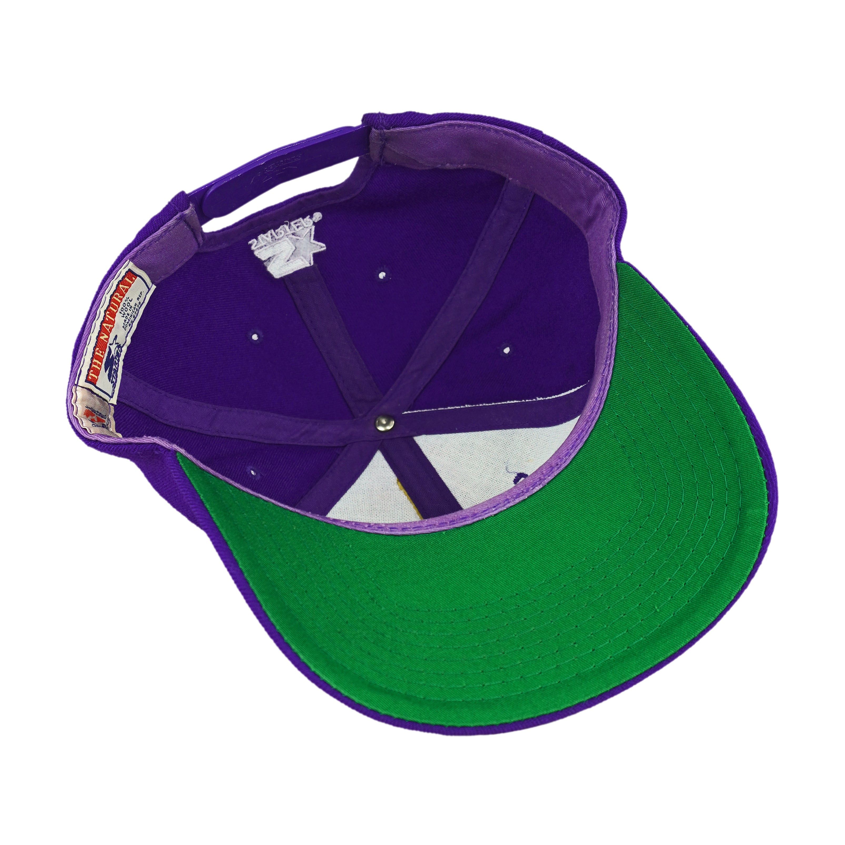 Starter (The Natural) - NBA Utah Jazz Snapback Hat 1990s Size ONE SIZE - 4 Thumbnail