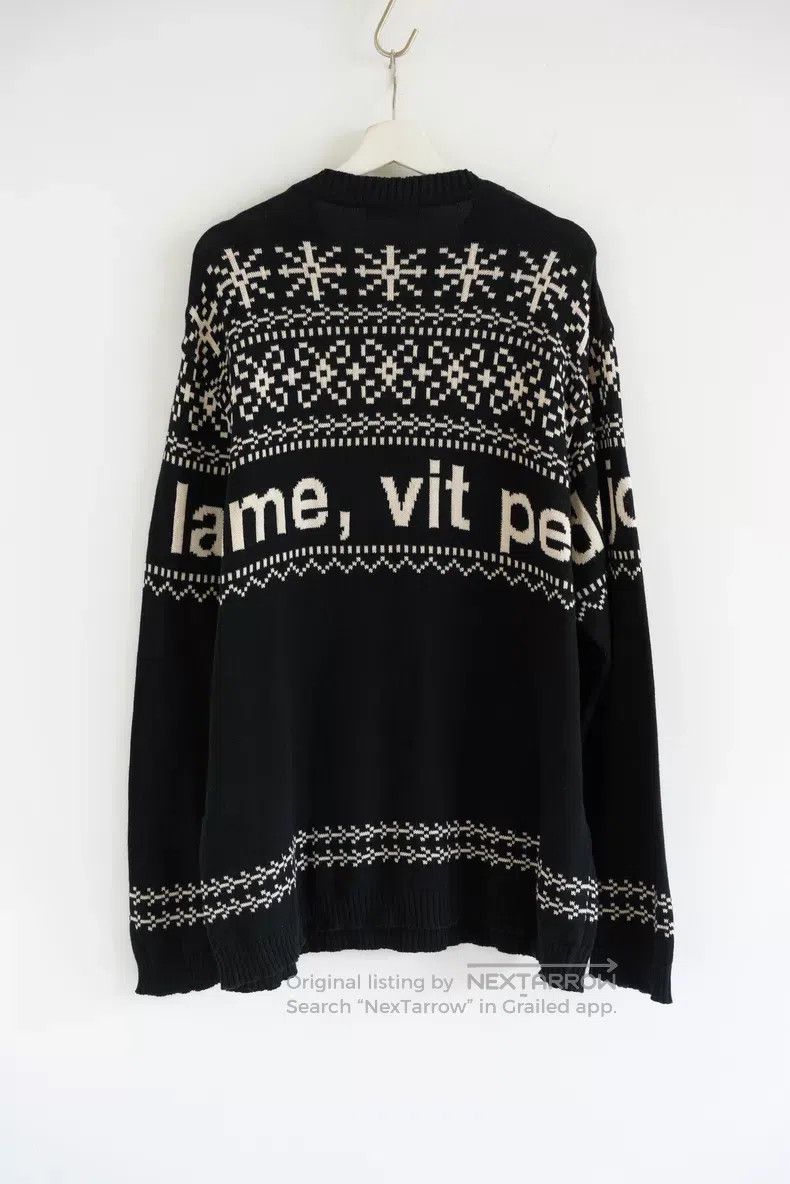 Yohji Yamamoto Yohji Yamamoto 16aw Fair Isle jacquard knit sweater Size US L / EU 52-54 / 3 - 2 Thumbnail