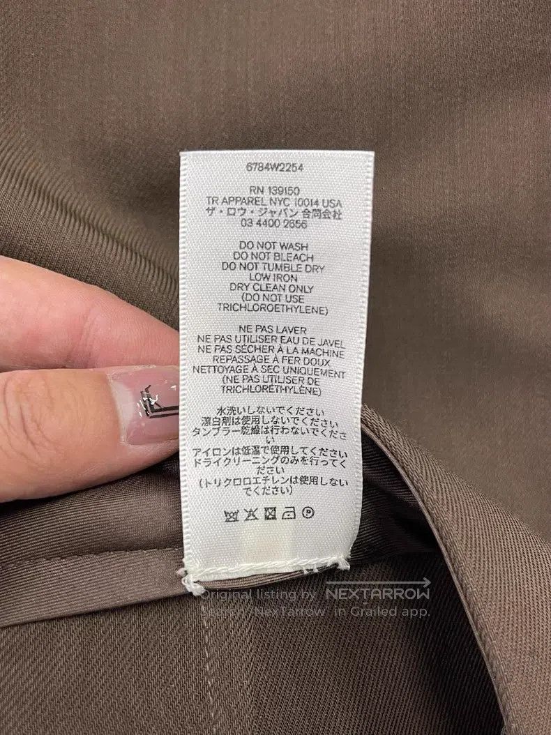 The Row The Row size 2 Brown straight-leg trousers Size 23" - 6 Thumbnail