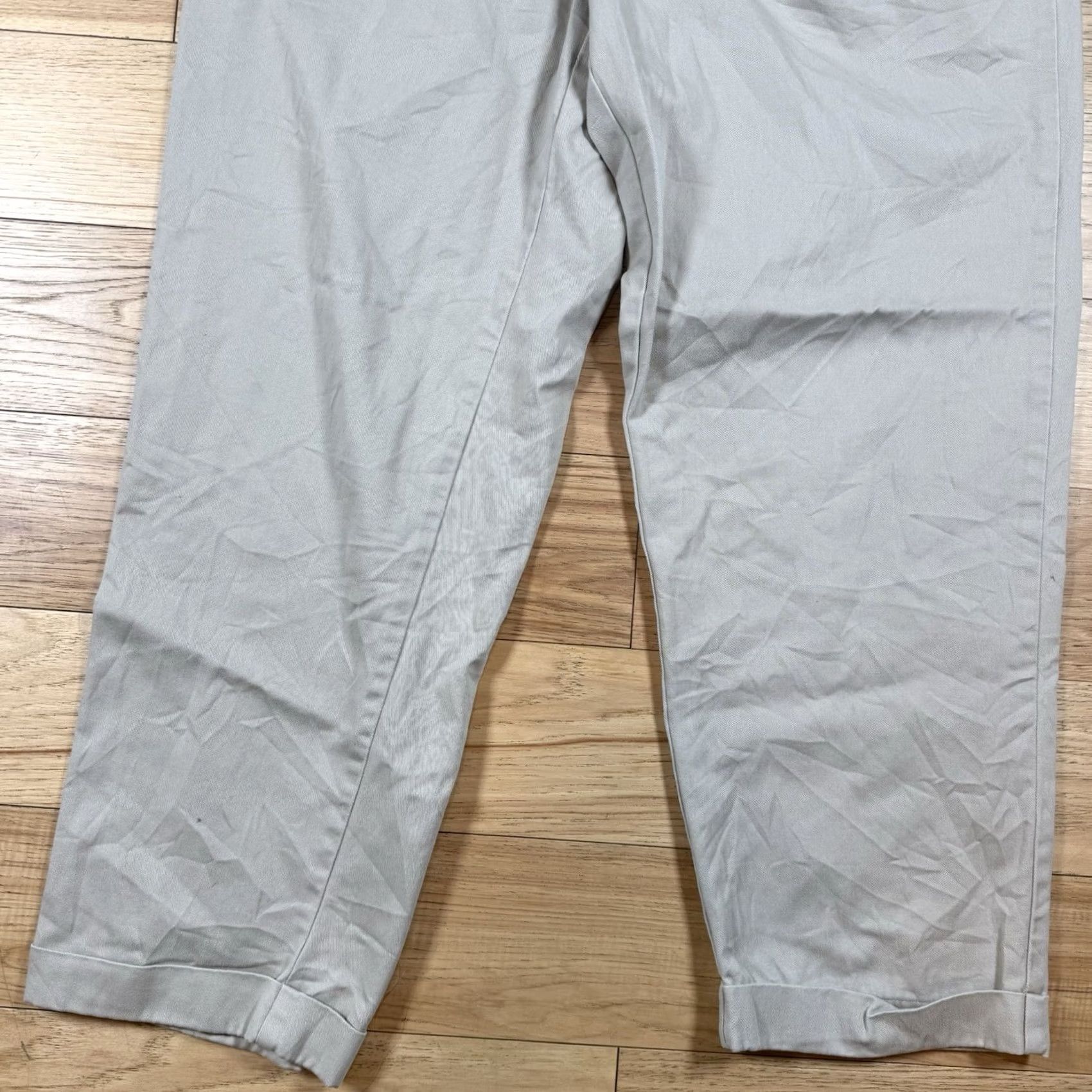 Polo Ralph Lauren VINTAGE Polo Ralph Lauren Pants Chino Cuffed Mens 34 Beige 32 Inseam 34x32 Khaki Pleated Size US S / EU 44-46 / 1 - 2 Thumbnail