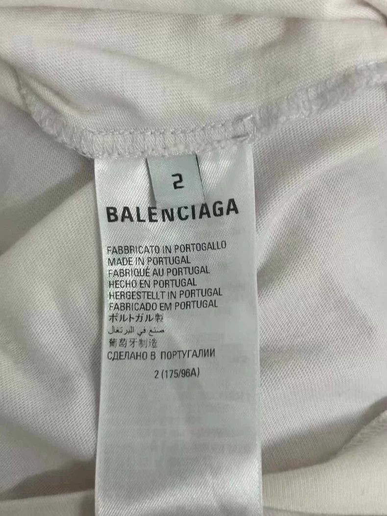Balenciaga Balenciaga Front and Back Striped Letter Logo Short Sleeve Size US M / EU 48-50 / 2 - 4 Thumbnail