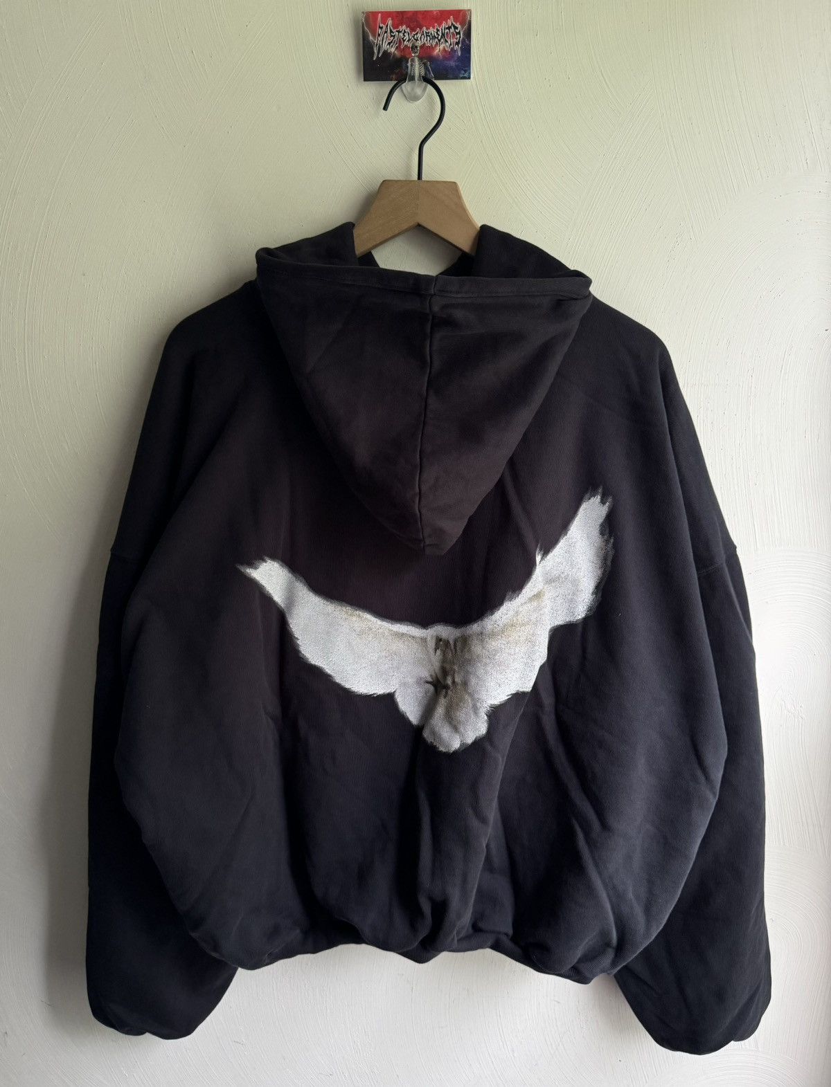 Balenciaga × Gap × Kanye West Yeezy Gap Engineered By Balenciaga Dove Hoodie Washed Black Size US S / EU 44-46 / 1 - 2 Thumbnail