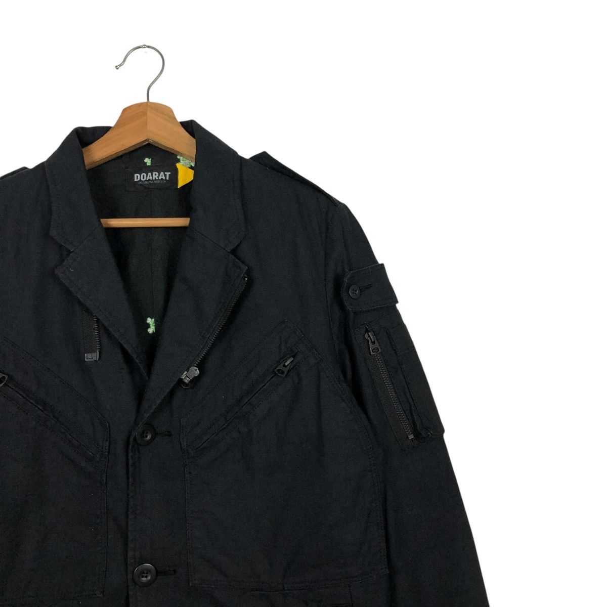 Hysteric Glamour 🔥RICH BLACK BIKER BONDAGE JACKET DOARAT CARGO POCKETS Size US M / EU 48-50 / 2 - 8 Thumbnail