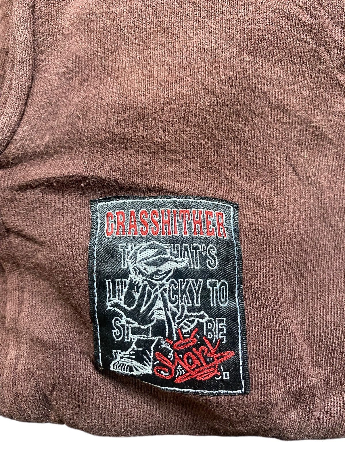Vintage VINTAGE GRASS HITHER MARK HOODIE ZIPPER HIPHOP PUNK Y2K Size US L / EU 52-54 / 3 - 8 Thumbnail
