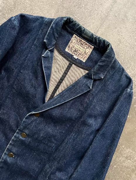 Christopher Nemeth NEMETH Curved-Sleeve Denim Jacket Size US S / EU 44-46 / 1 - 4 Thumbnail