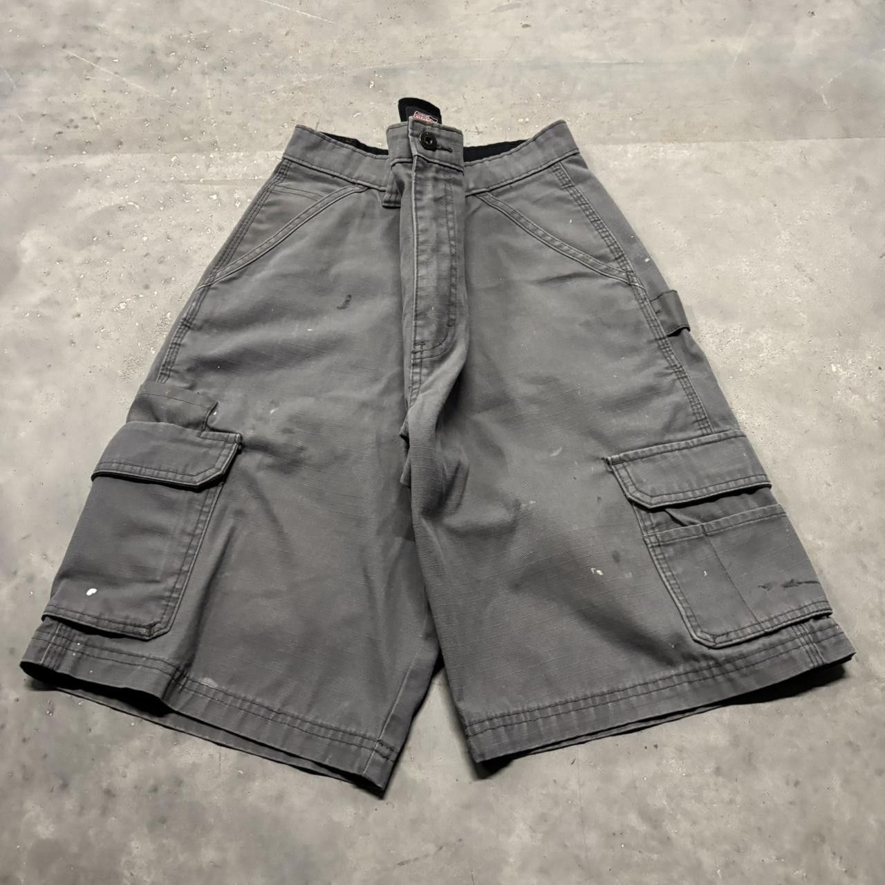 Dickies × Vintage Crazy Vintage Y2K/2000s Baggy Grey Dickies Workwear Skater Style Cargo Shorts! Size US 36 / EU 52 - 1 Thumbnail