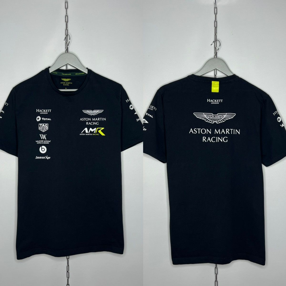 Hackett Hackett Aston Martin Racing Big Logo T-Shirt Tee F1 Size US XL / EU 56 / 4 - 1 Thumbnail