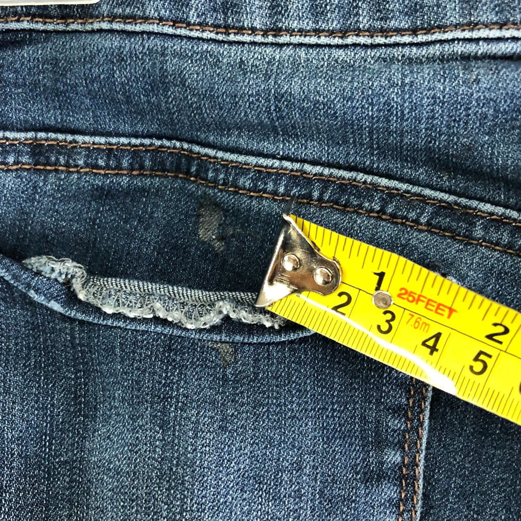 Vintage 1822 Denim Jeans Womens Size 29 Mid Rise Skinny Blue Medium Wash Denim Regular Rise Mens? No, Women. Size 29" - 7 Thumbnail