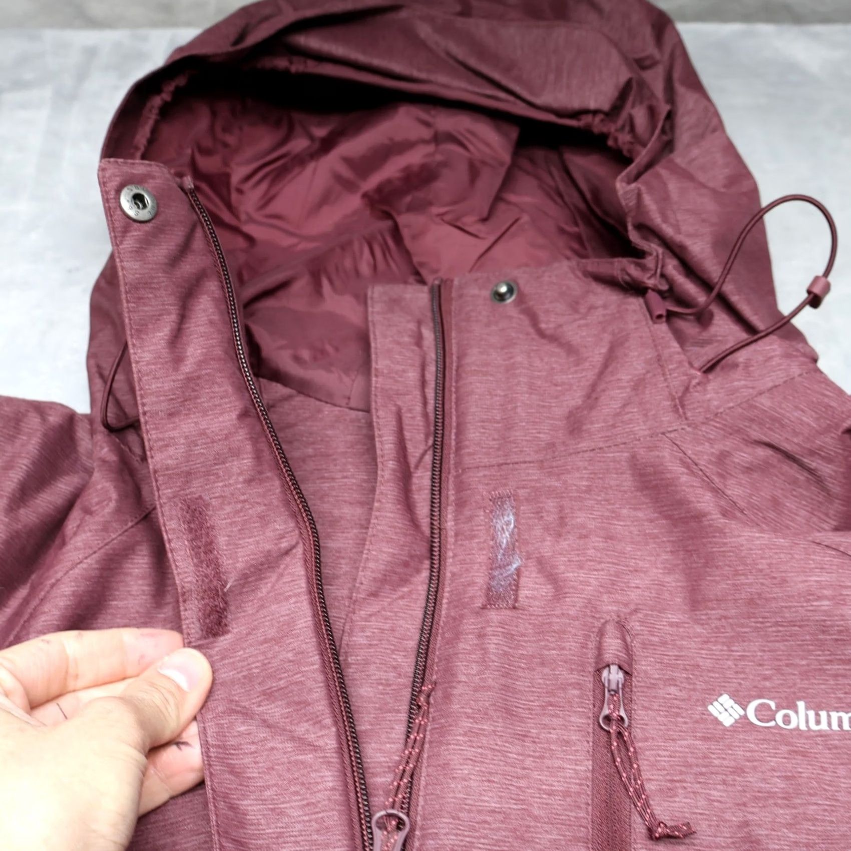 Rains Columbia Womens Large Red Whirlibird IV Waterproof Rain Wind 3in1 Softshell Jacket Size L / US 10 / IT 46 - 7 Thumbnail