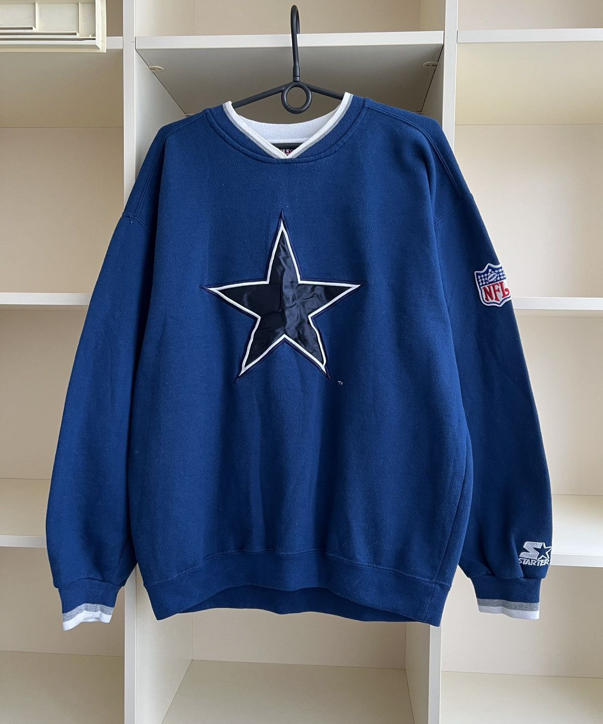 NFL Vintage 90s Dallas Cowboys Starter NFL Sweatshirt Size US L / EU 52-54 / 3 - 1 Thumbnail