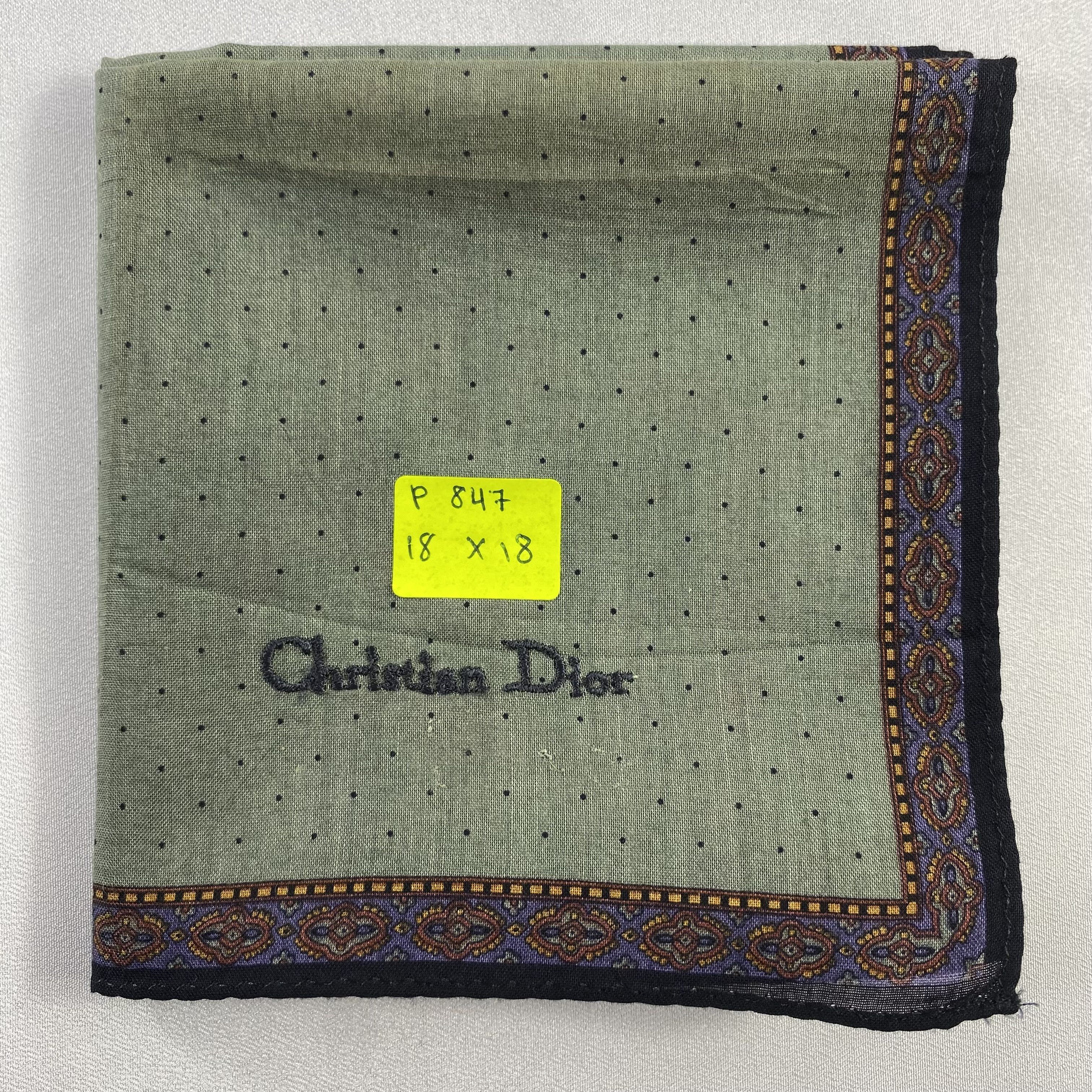 Vintage Christian Dior Monsieur Handkerchief / Neckerchief-P847 Size ONE SIZE - 6 Thumbnail