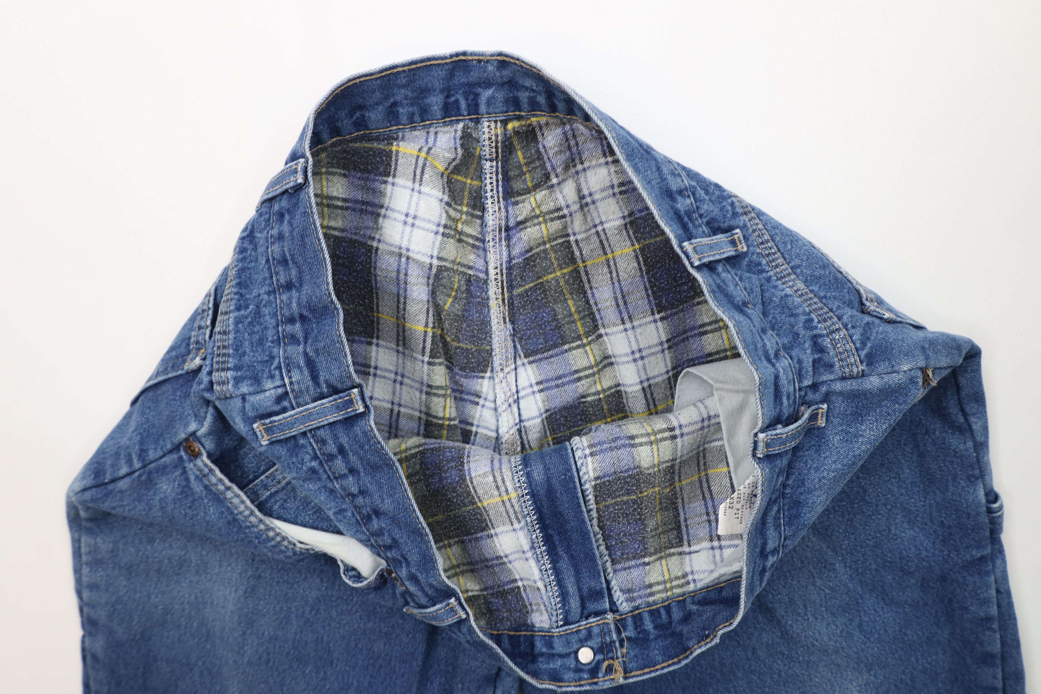 Dickies Vintage Dickies Lined Wide Leg Denim Jeans Blue Cotton Size US 36 / EU 52 - 9 Thumbnail
