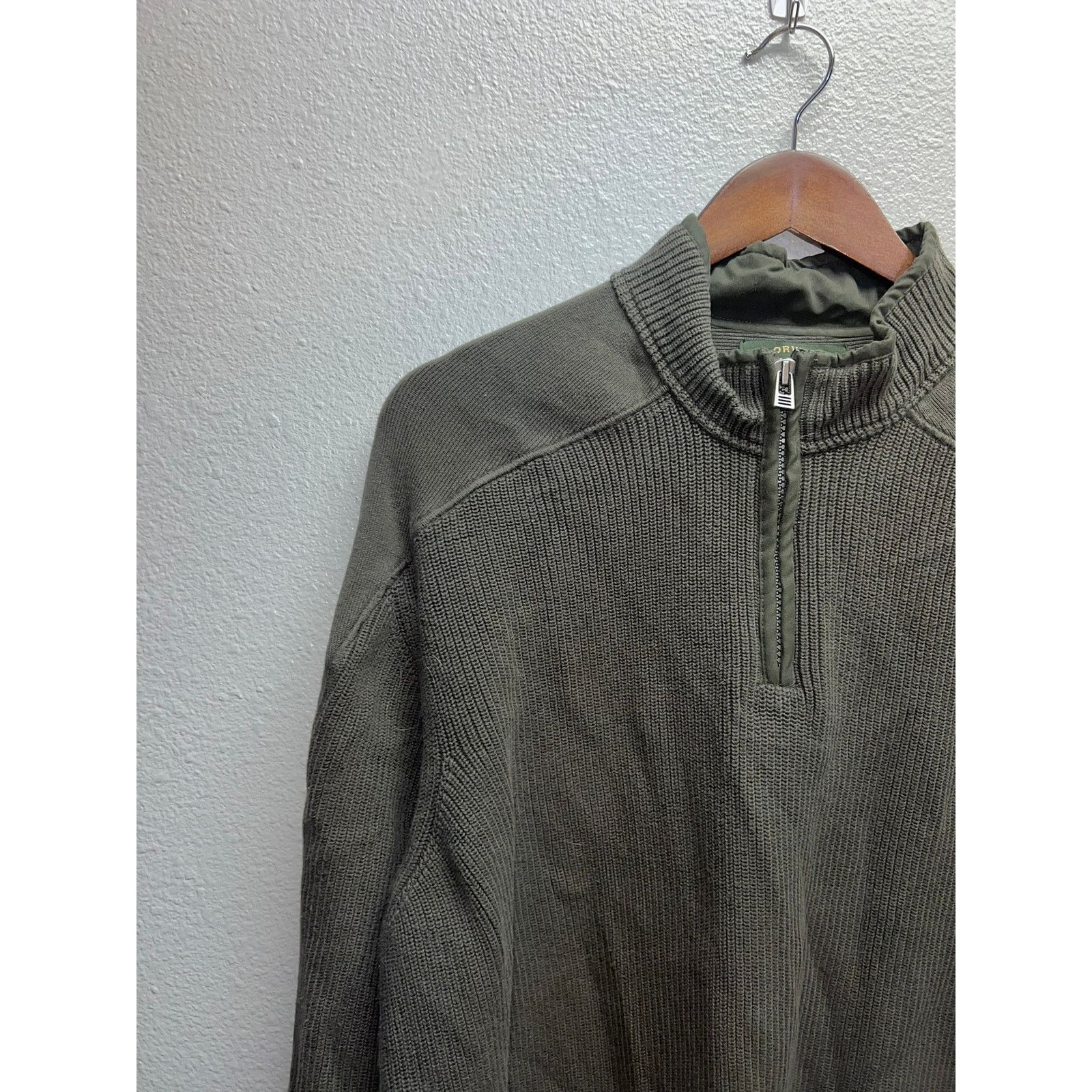 Orvis Orvis Charles F. Orvis Sweater Signature Green 1/4 Zip XL Size US XL / EU 56 / 4 - 4 Thumbnail