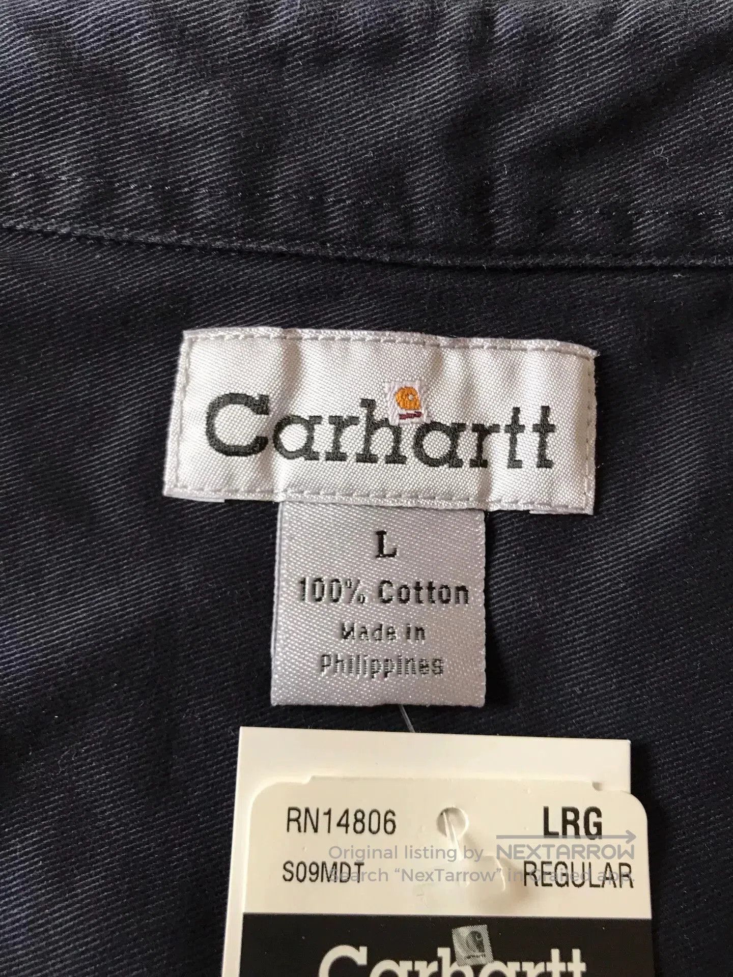 Carhartt Carhartt S09 MDT Midnight Blue Work Shirt. Size US L / EU 52-54 / 3 - 7 Thumbnail
