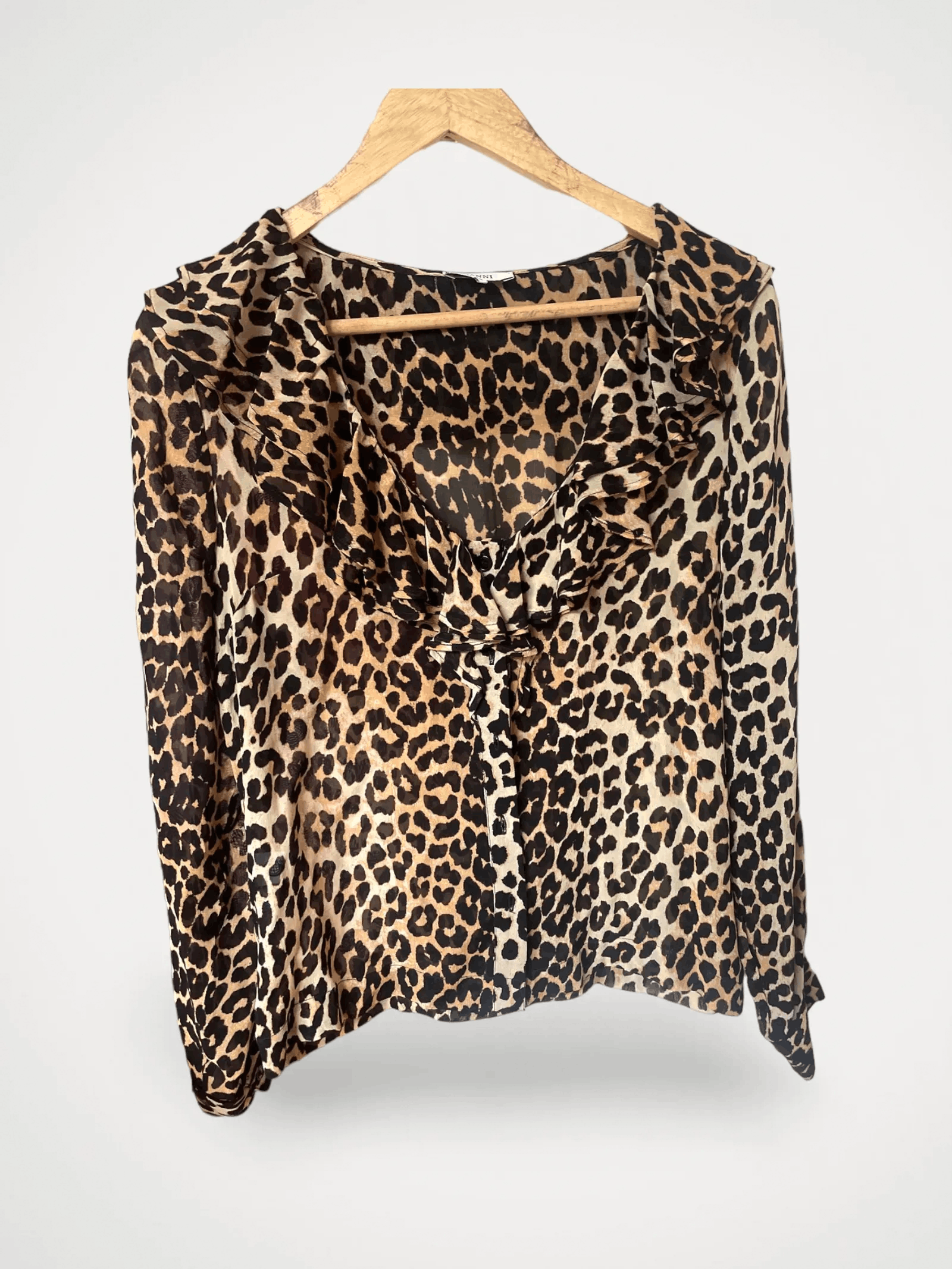 Ganni Ganni Fairfax Georgette Blouse Size XS / US 0-2 / IT 36-38 - 1 Thumbnail