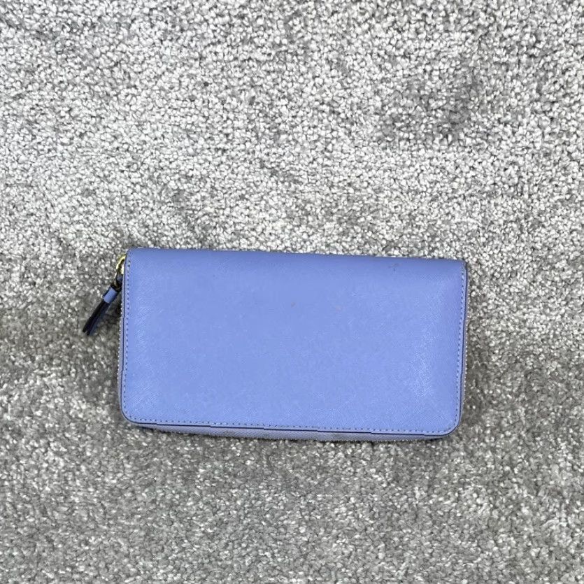 Tory Burch VINTAGE Tory Burch Wallet Womens Blue Leather Wristlet Inner Pocket Hand Card Credit Leather Wallet Size ONE SIZE - 3 Thumbnail