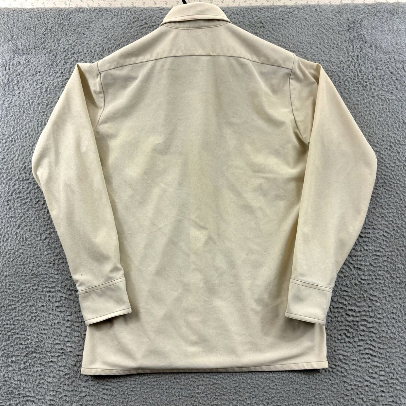 Arrow VINTAGE Arrow Doubler Shirt Mens Medium Beige Long Sleeve 70s Button Up Western Size US M / EU 48-50 / 2 - 7 Thumbnail
