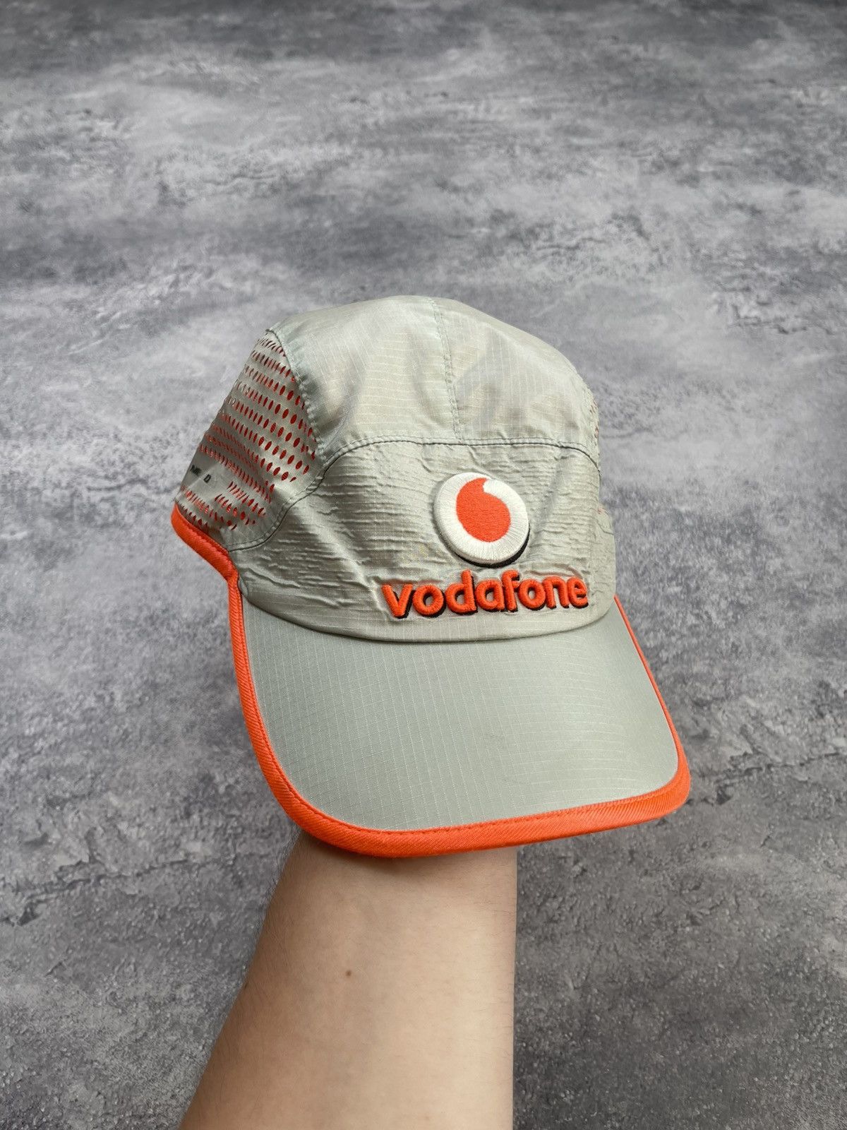 Malcolm McLaren Vintage Vodafone McLaren Mercedes Racing Nylon 5-Panel Cap Size ONE SIZE - 2 Thumbnail