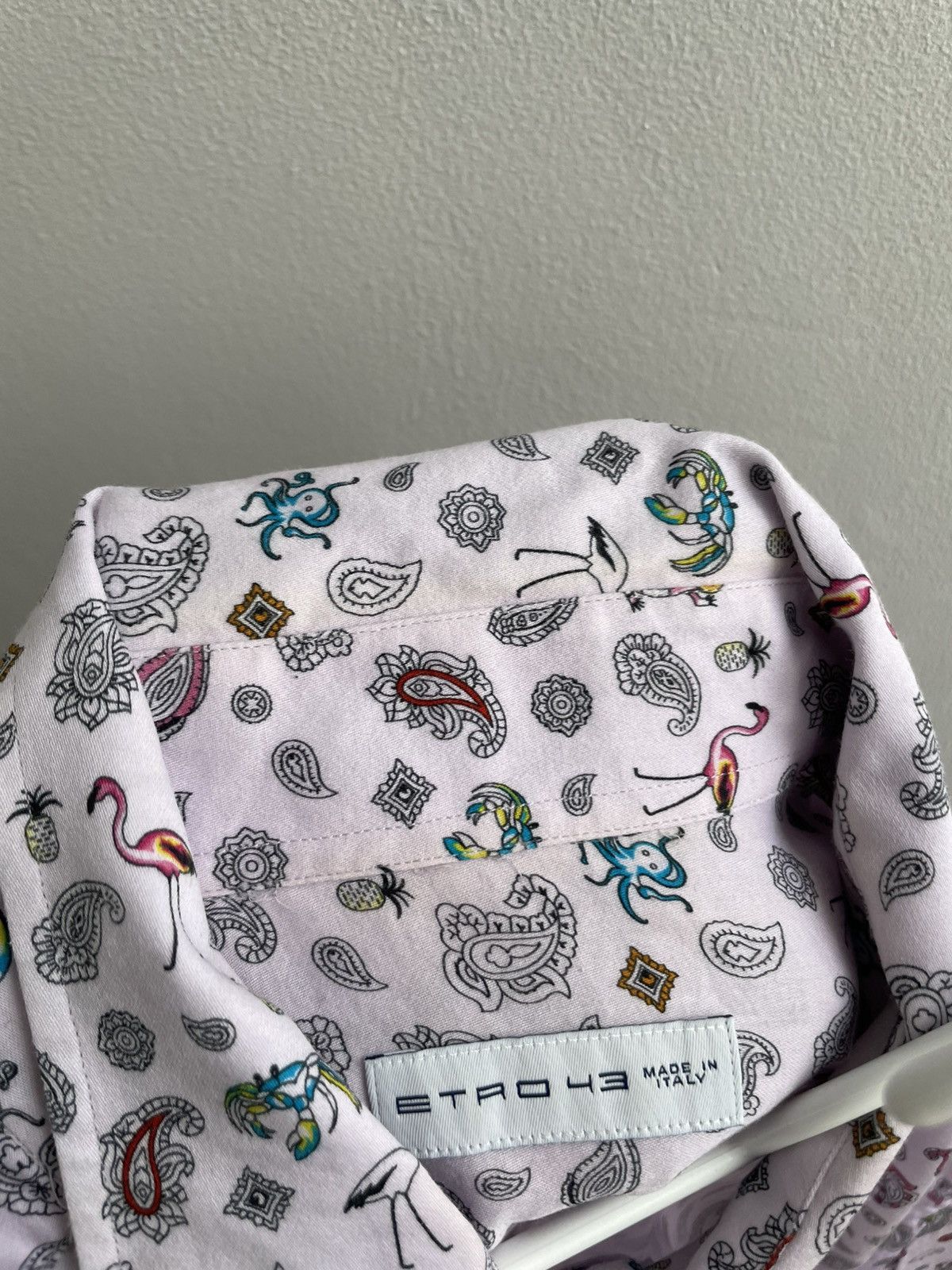 Etro Etro Milano Monogram animals print pink Shirt Size US XL / EU 56 / 4 - 11 Thumbnail