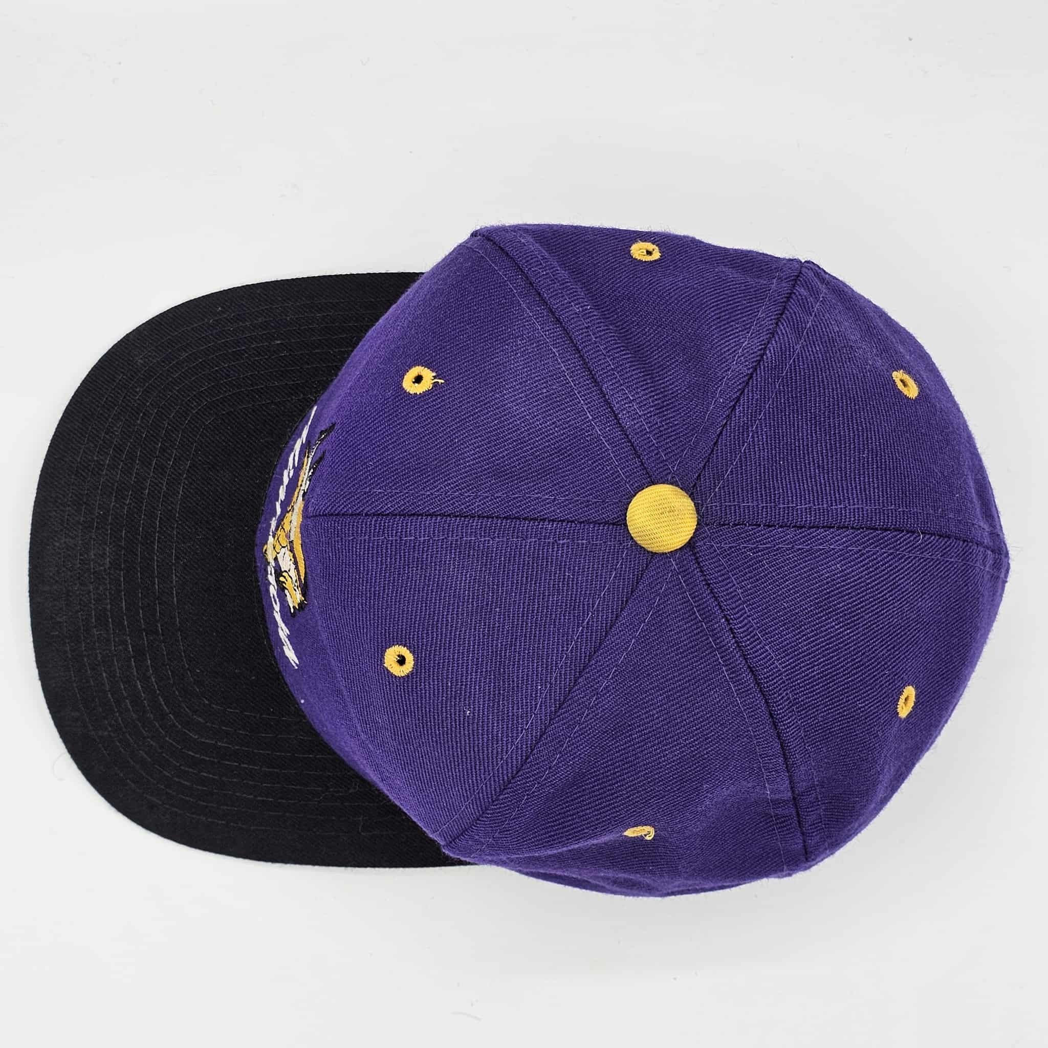 NFL Minnesota Vikings Vintage 90s New Era Pro Model Fitted Hat Size ONE SIZE - 4 Thumbnail
