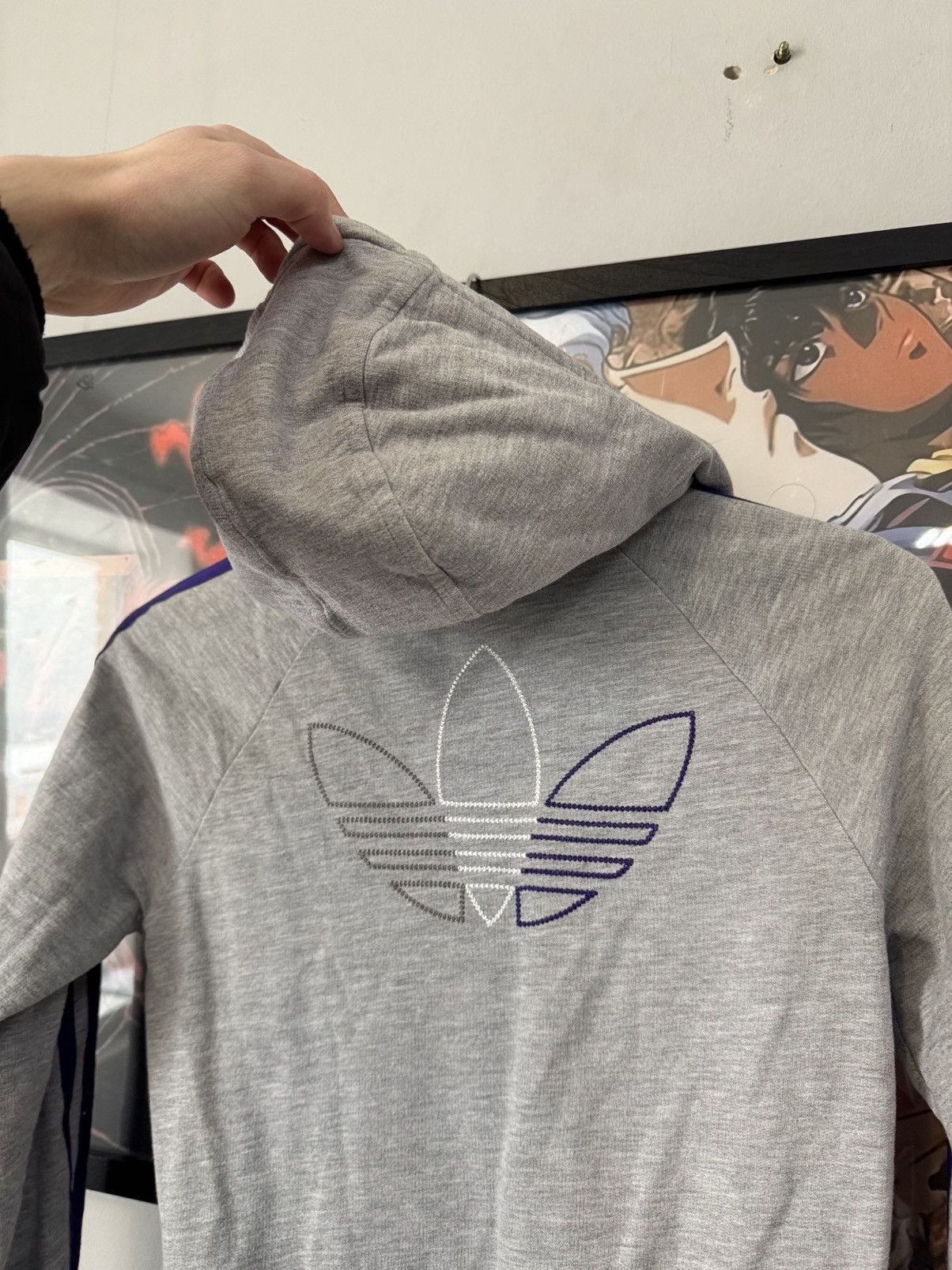 Adidas Very crazy Adidas Vintage Y2K Hoodie Zip Boxy Fit Rare Thick Size M / US 6-8 / IT 42-44 - 5 Thumbnail