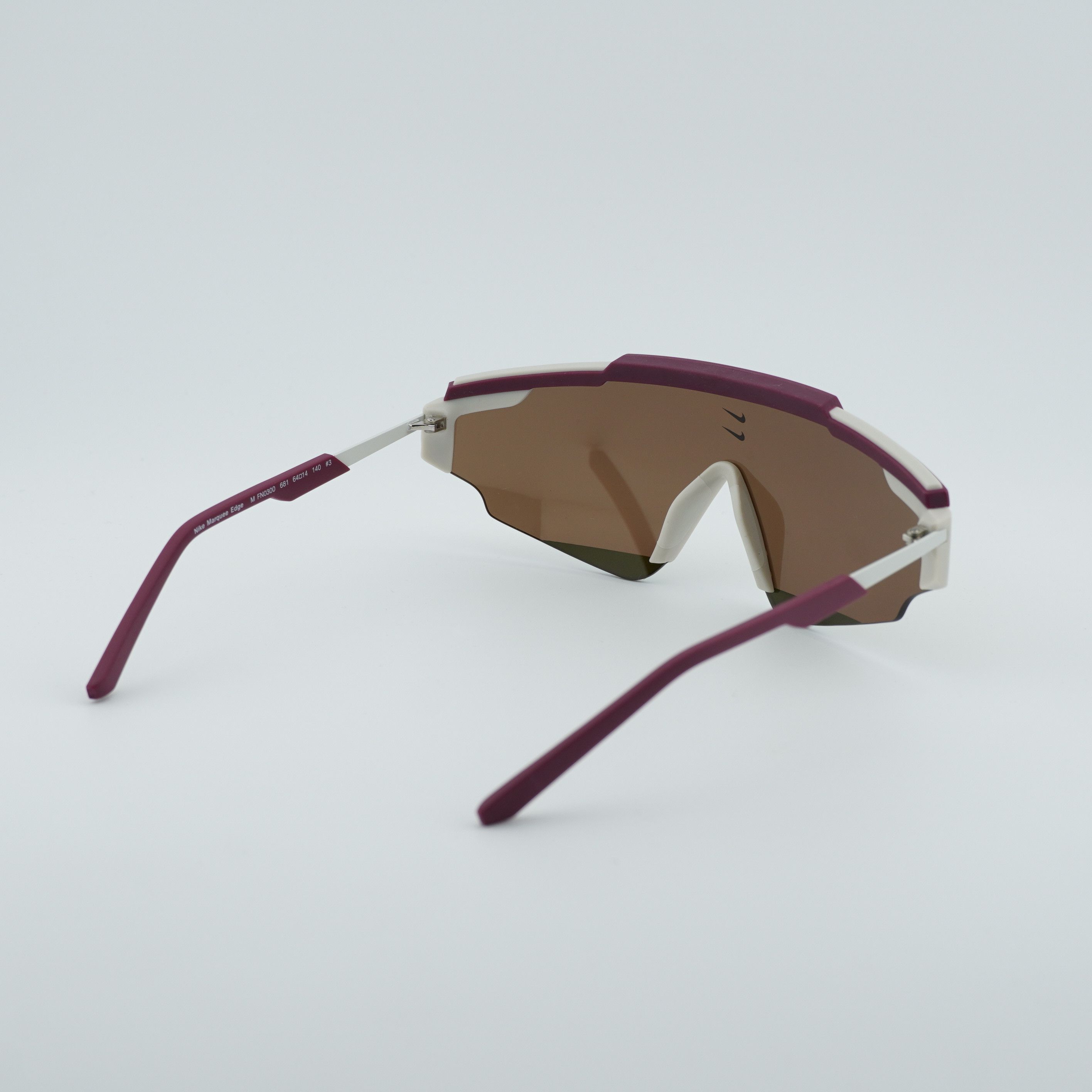 Nike NIKE MARQUEE EDGE M 681 Sunglasses Maroon Shield Frame Size ONE SIZE - 9 Thumbnail