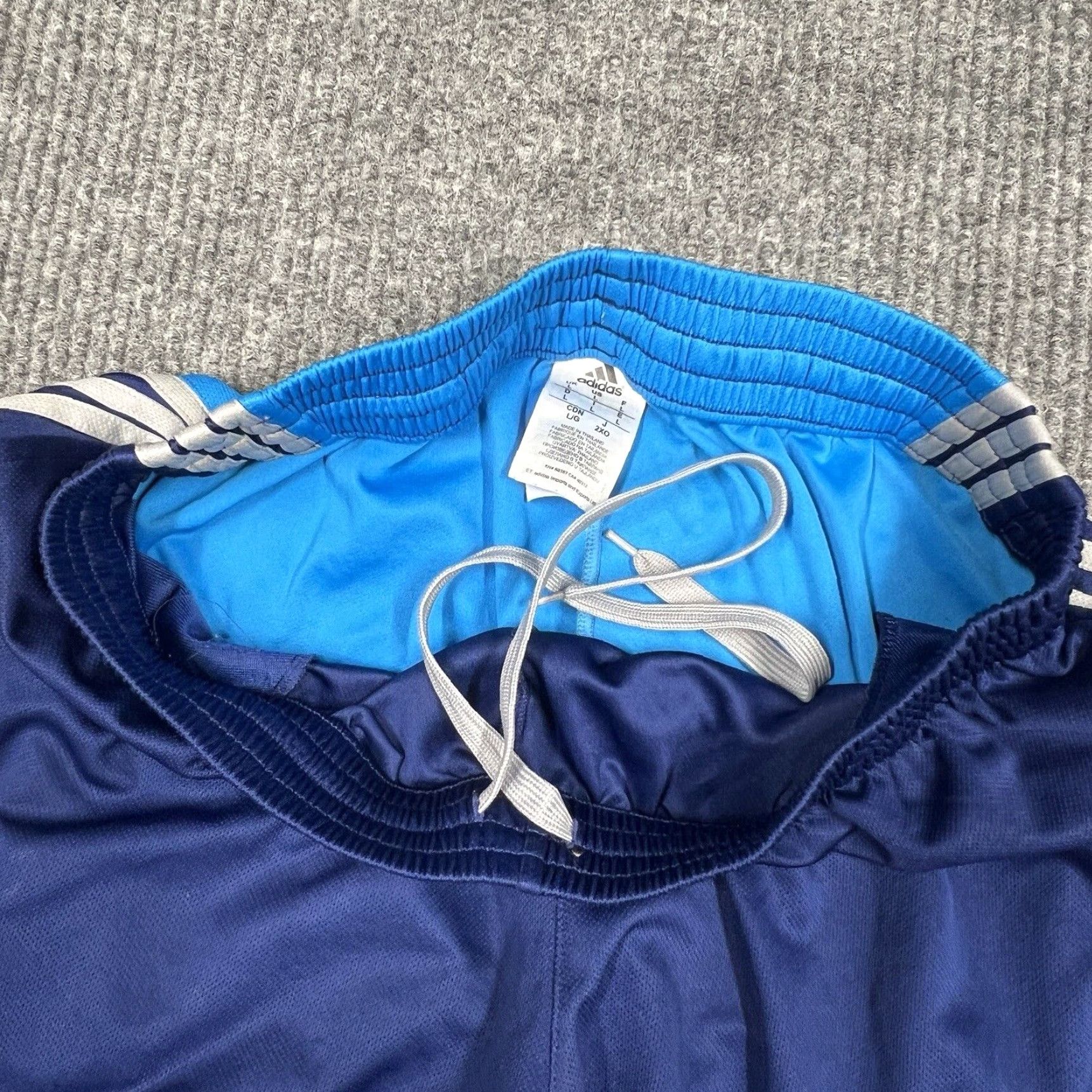 Adidas Adidas Shorts Men Large Blue Climalite Basketball Gym Drawstring Size US 33 - 5 Thumbnail