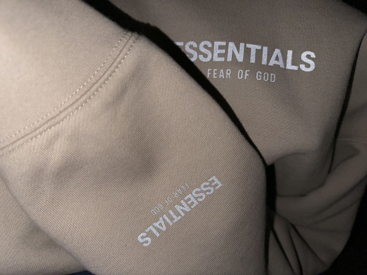 Essentials × FOG × Fear of God XL 3M Pull-Over Mockneck String Sweatshirt Wood Cement Gray Size US XL / EU 56 / 4 - 3 Thumbnail