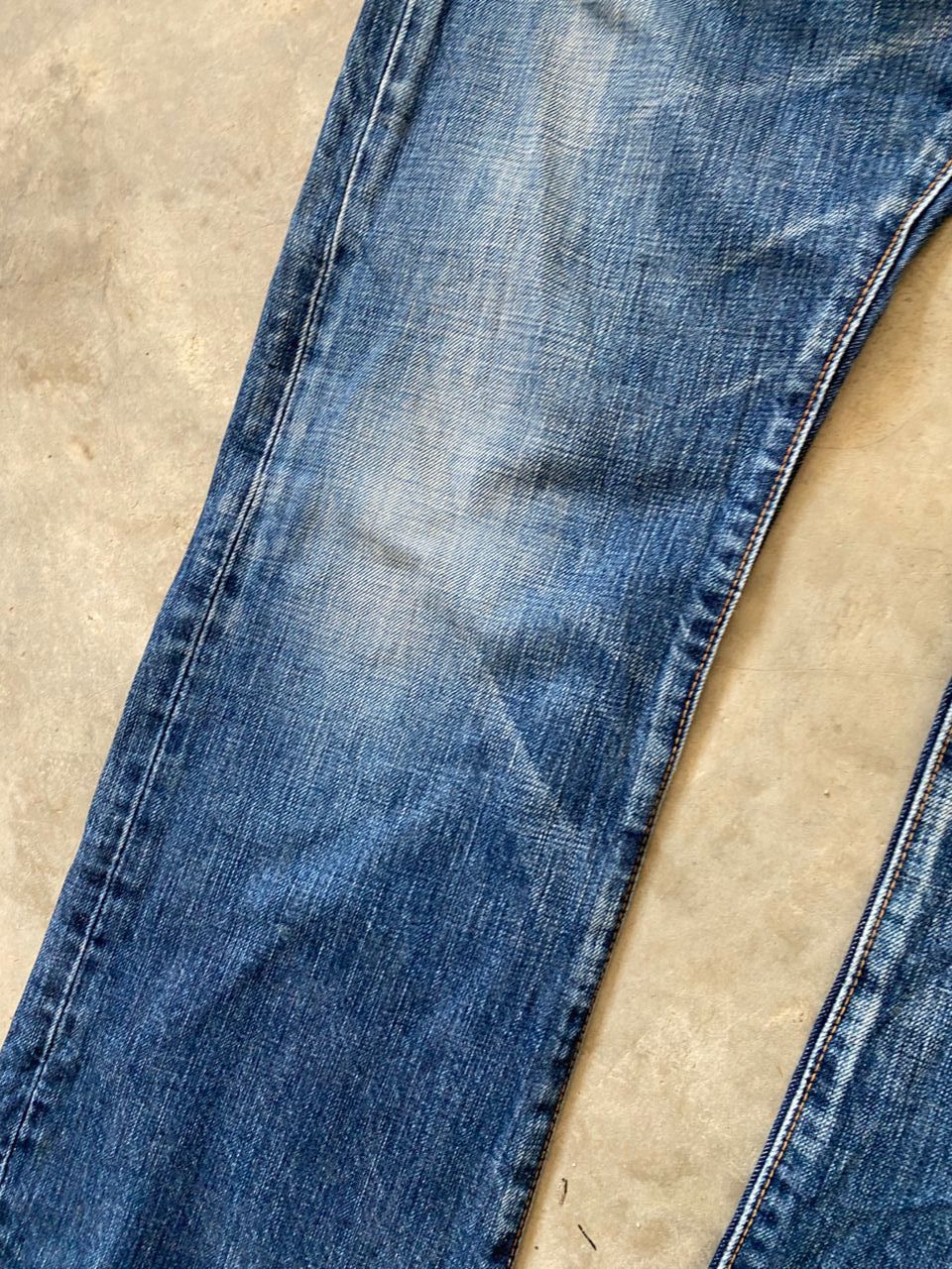 Japanese Brand Vintage River & Blue Flare Distressed Denim Size US 32 / EU 48 - 15 Thumbnail