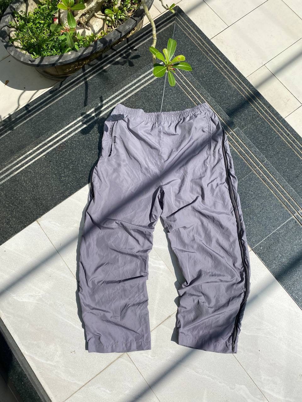 Nike × Vintage 90S NIKE ALPHA PROJECT ZIP BAGGY PANTS LOGO RETRO SWOOSH Size US 34 / EU 50 - 1 Thumbnail
