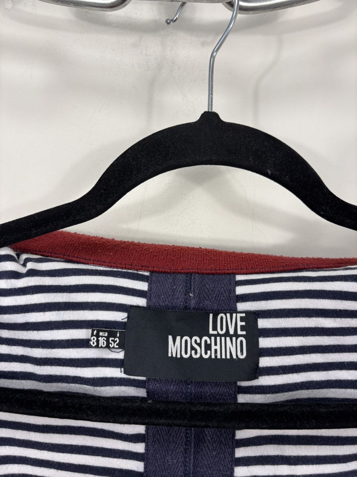 Love Moschino Love Moschino Women’s Navy Blue Shiny Bomber Jacket Size XXL / US 16-18 / IT 52-54 - 14 Thumbnail