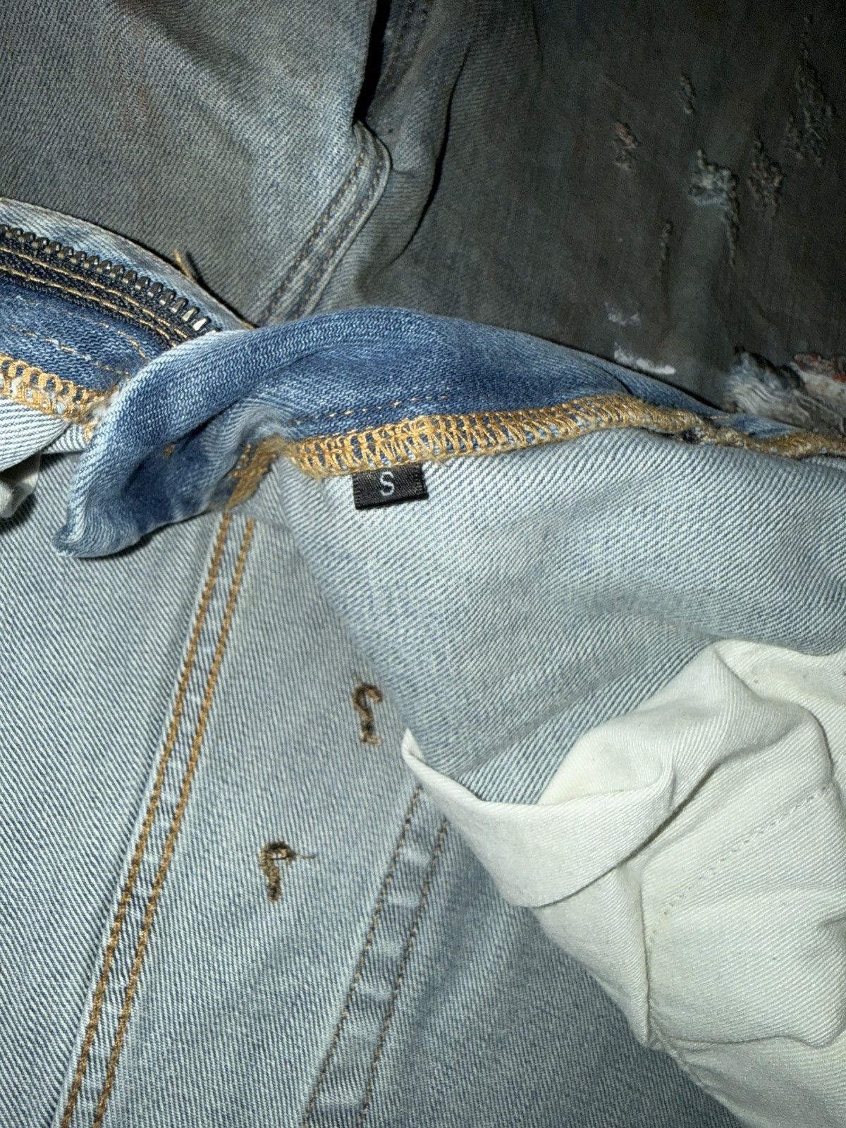 Greedy Unit Greedy Unit Trashed Jeans – Distressed – Größe S Size US 30 / EU 46 - 6 Thumbnail
