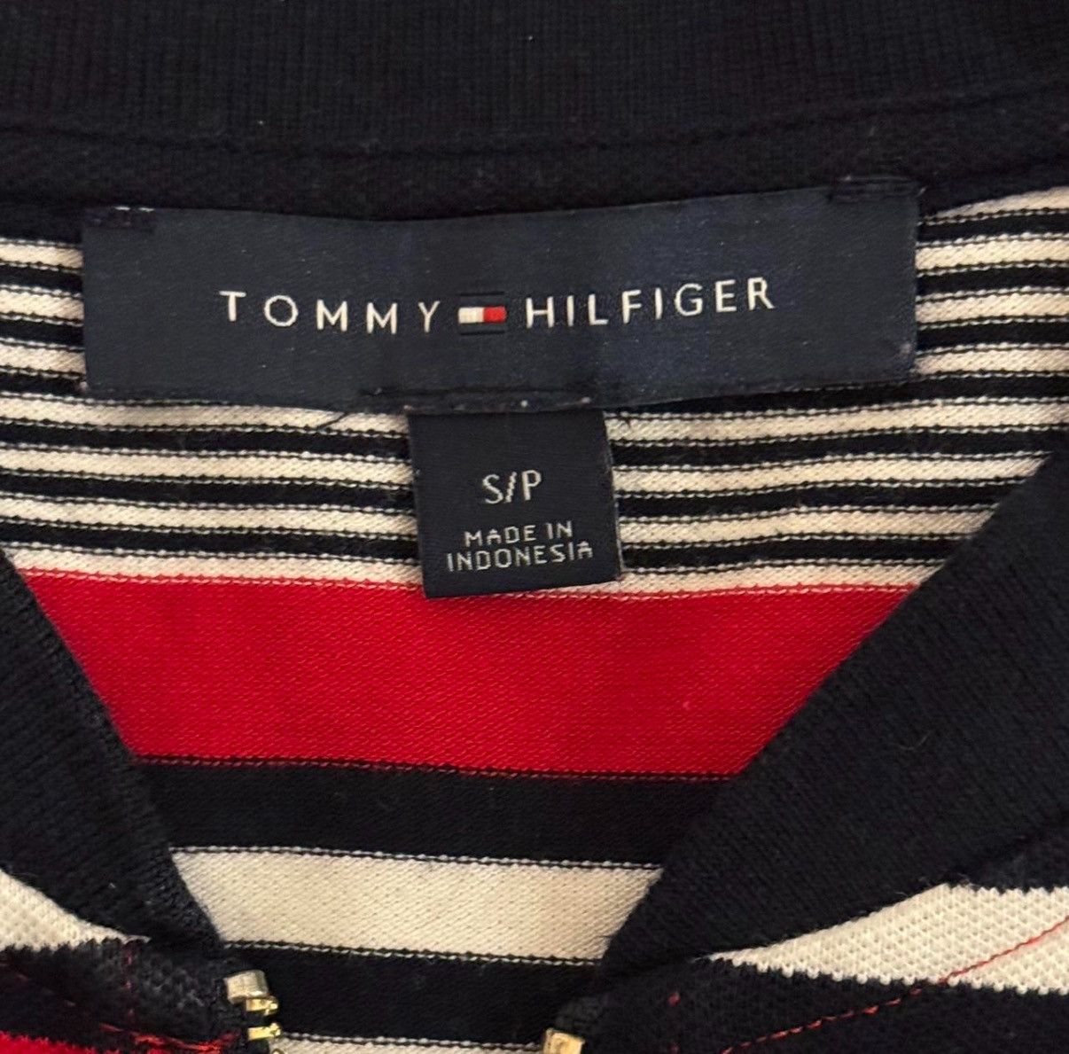 Tommy Hilfiger Tommy Hilfiger red, black, and white striped dress Size S / US 4 / IT 40 - 4 Thumbnail